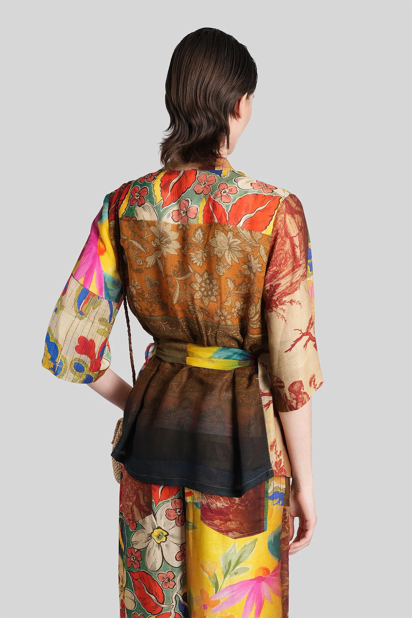 Casual jacket in multicolor viscose - Image 3