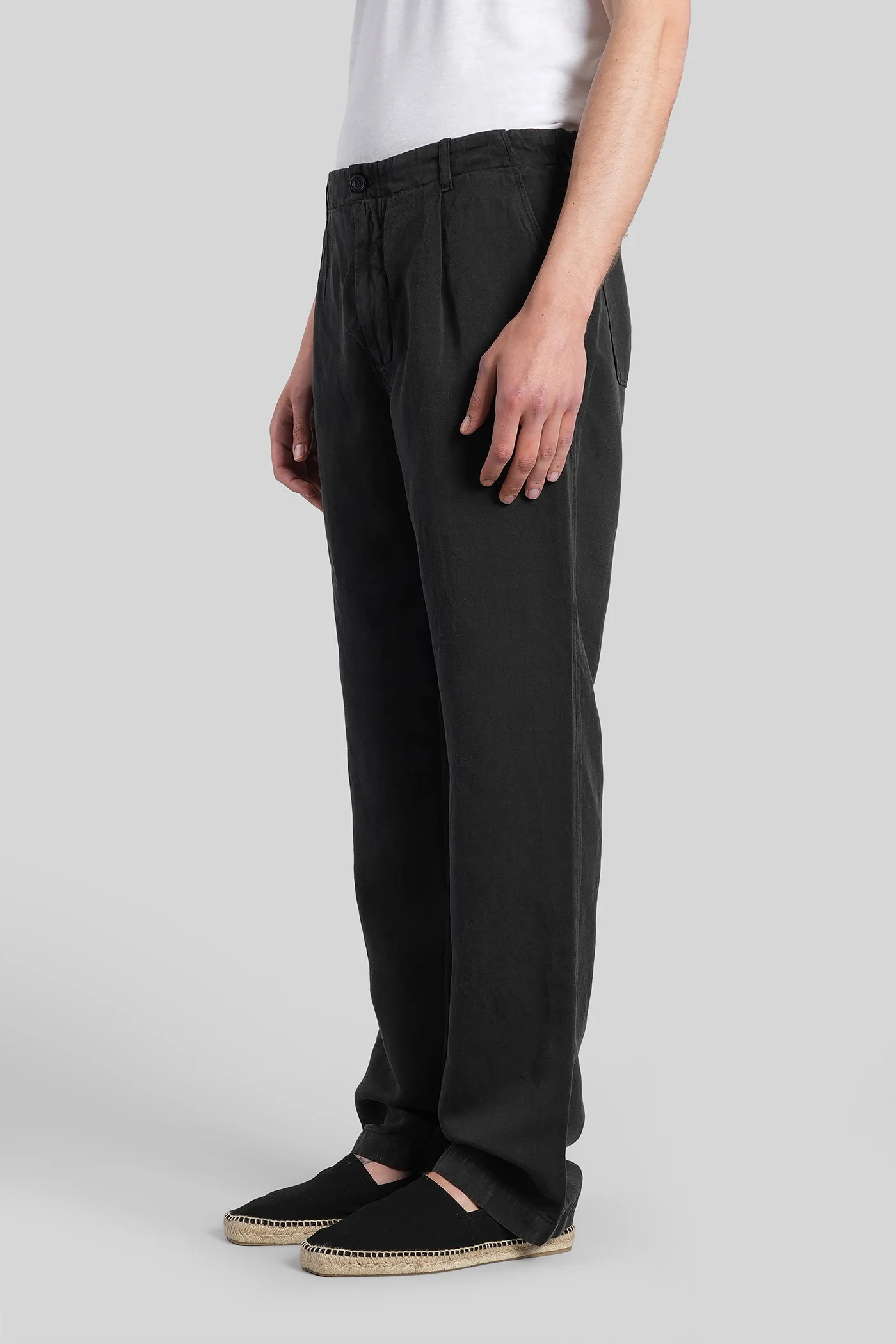 Pants in black linen - Image 4