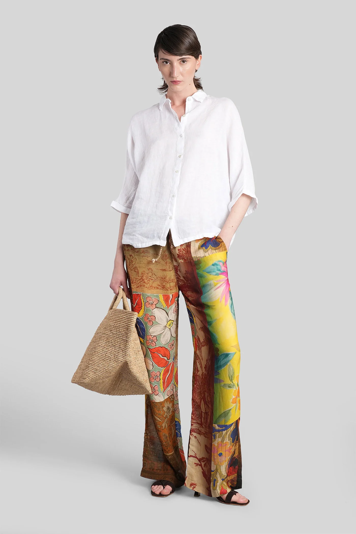 Shirt in white linen - Image 2