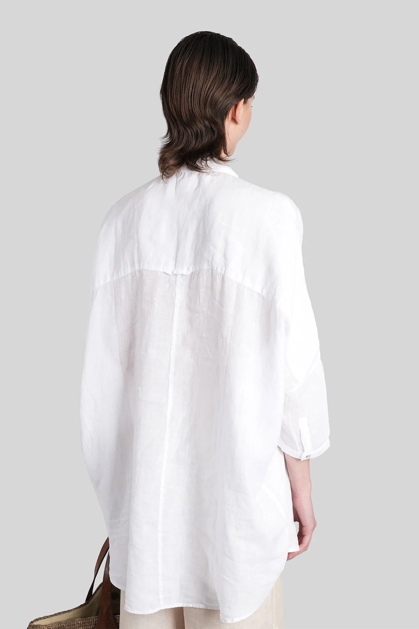 Shirt in white linen - Image 3