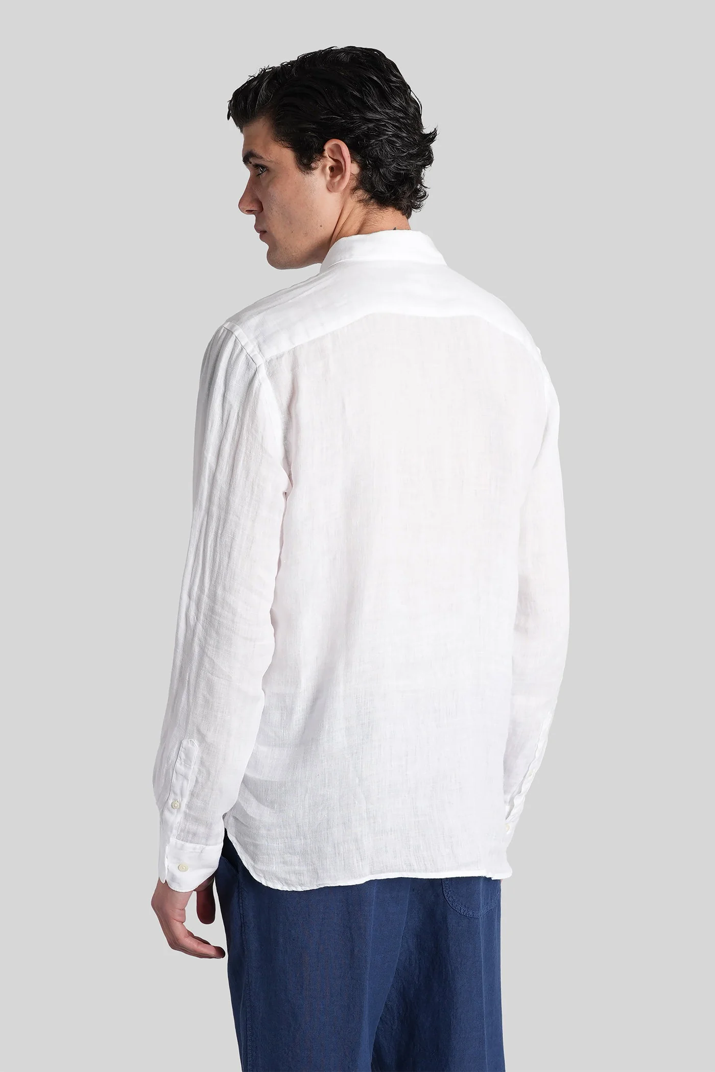 Shirt in white linen - Image 3