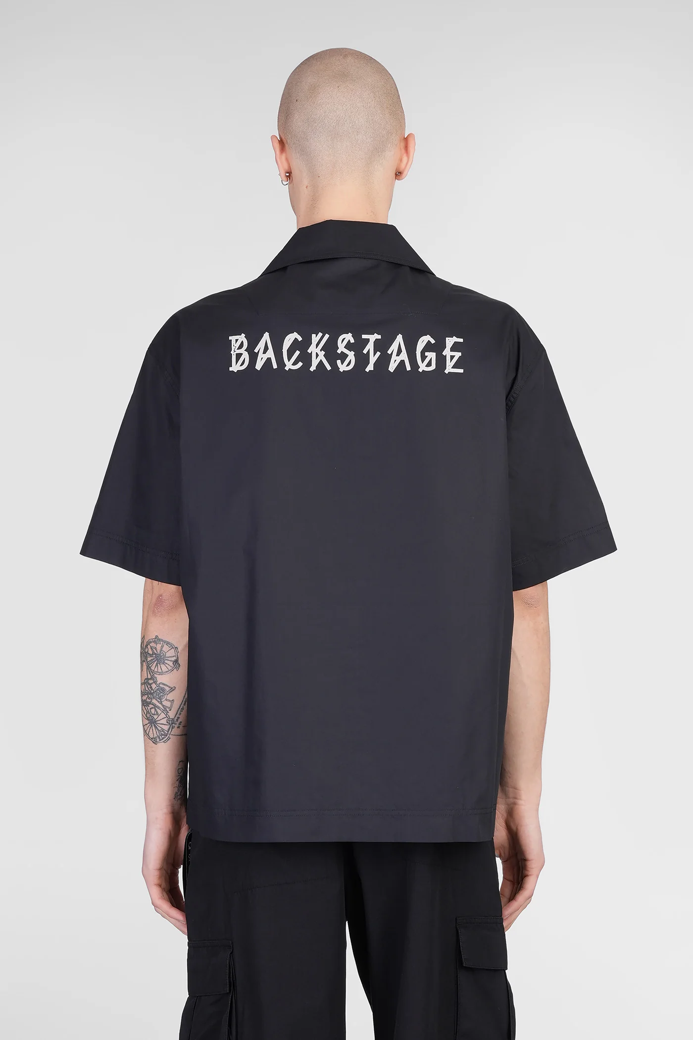 Shirt in black cotton - Image 3