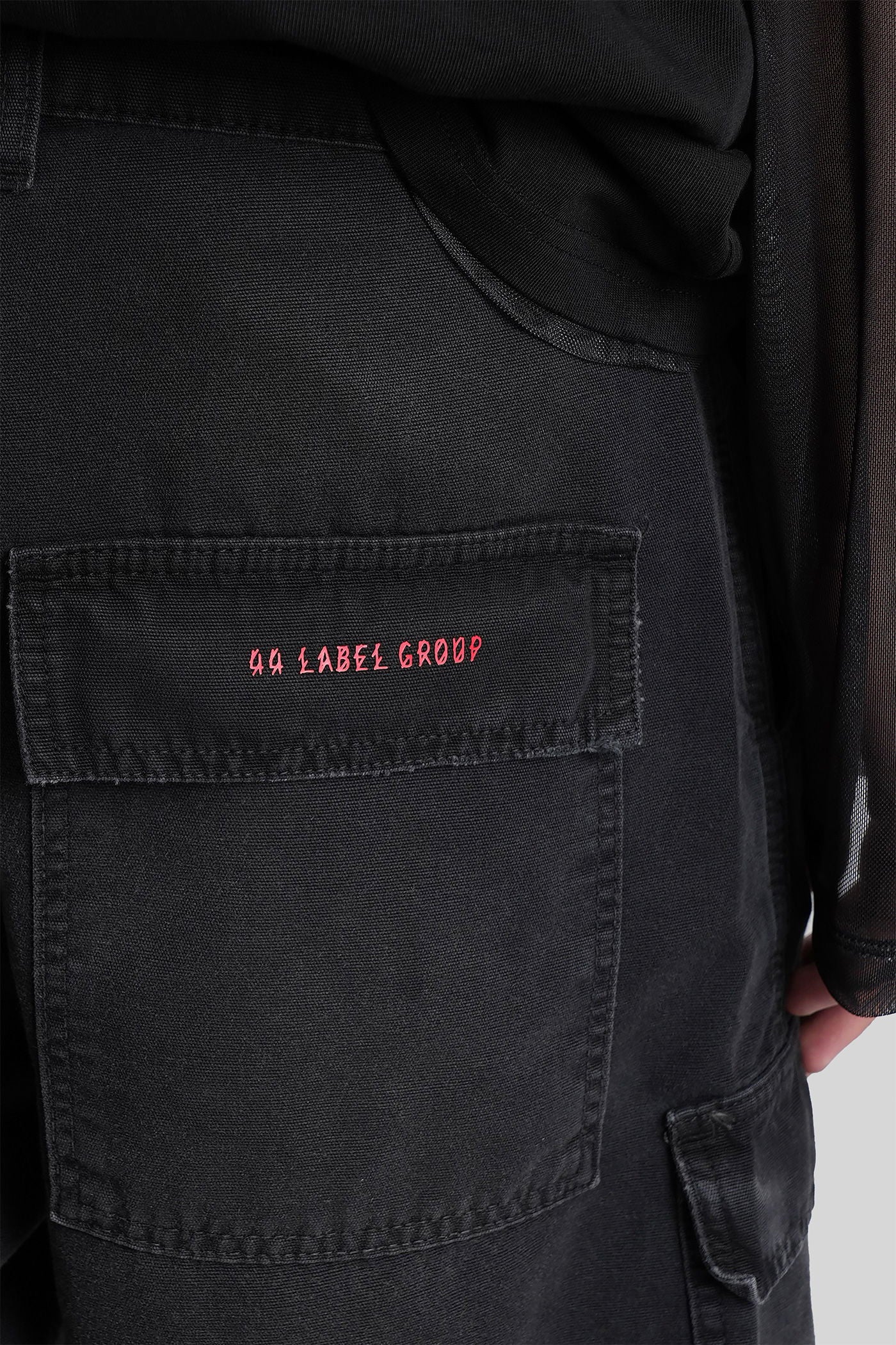 Shorts in black cotton - Image 5