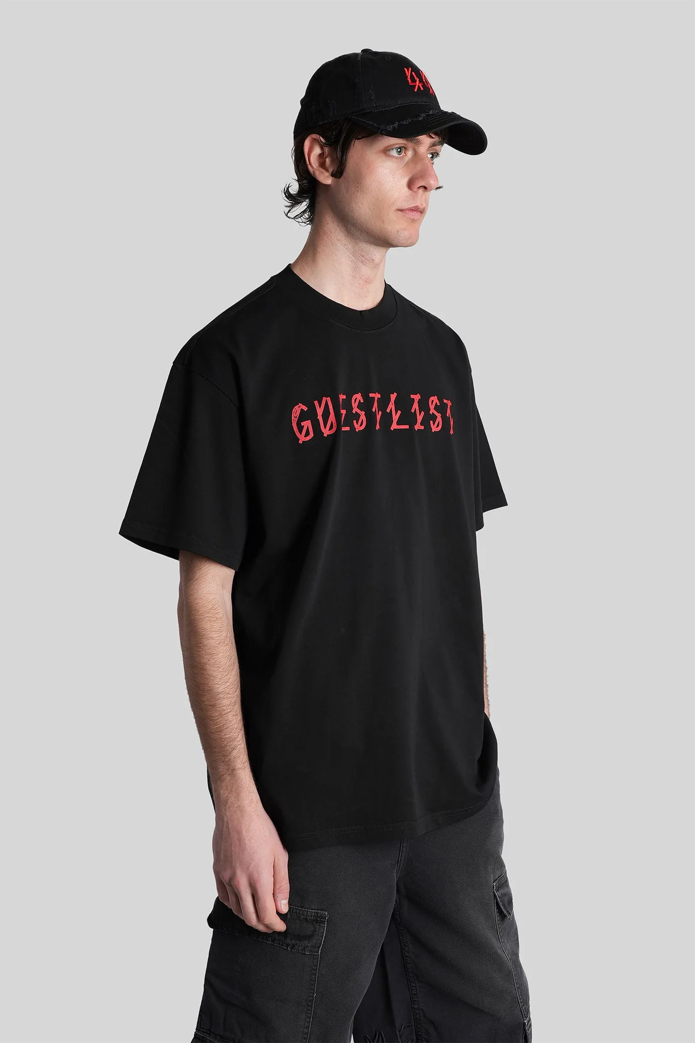 T-Shirt in black cotton - Image 4
