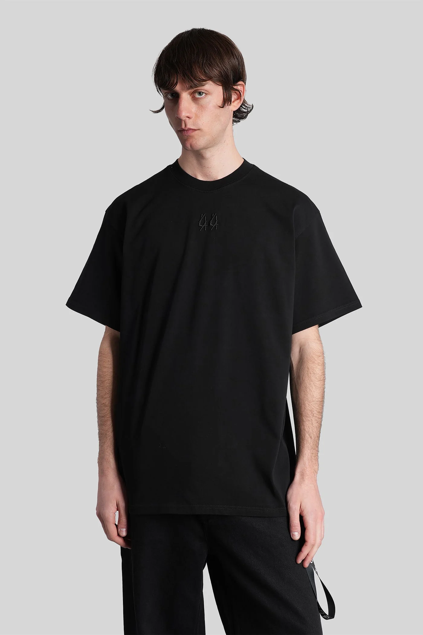 T-Shirt in black cotton - Image 3