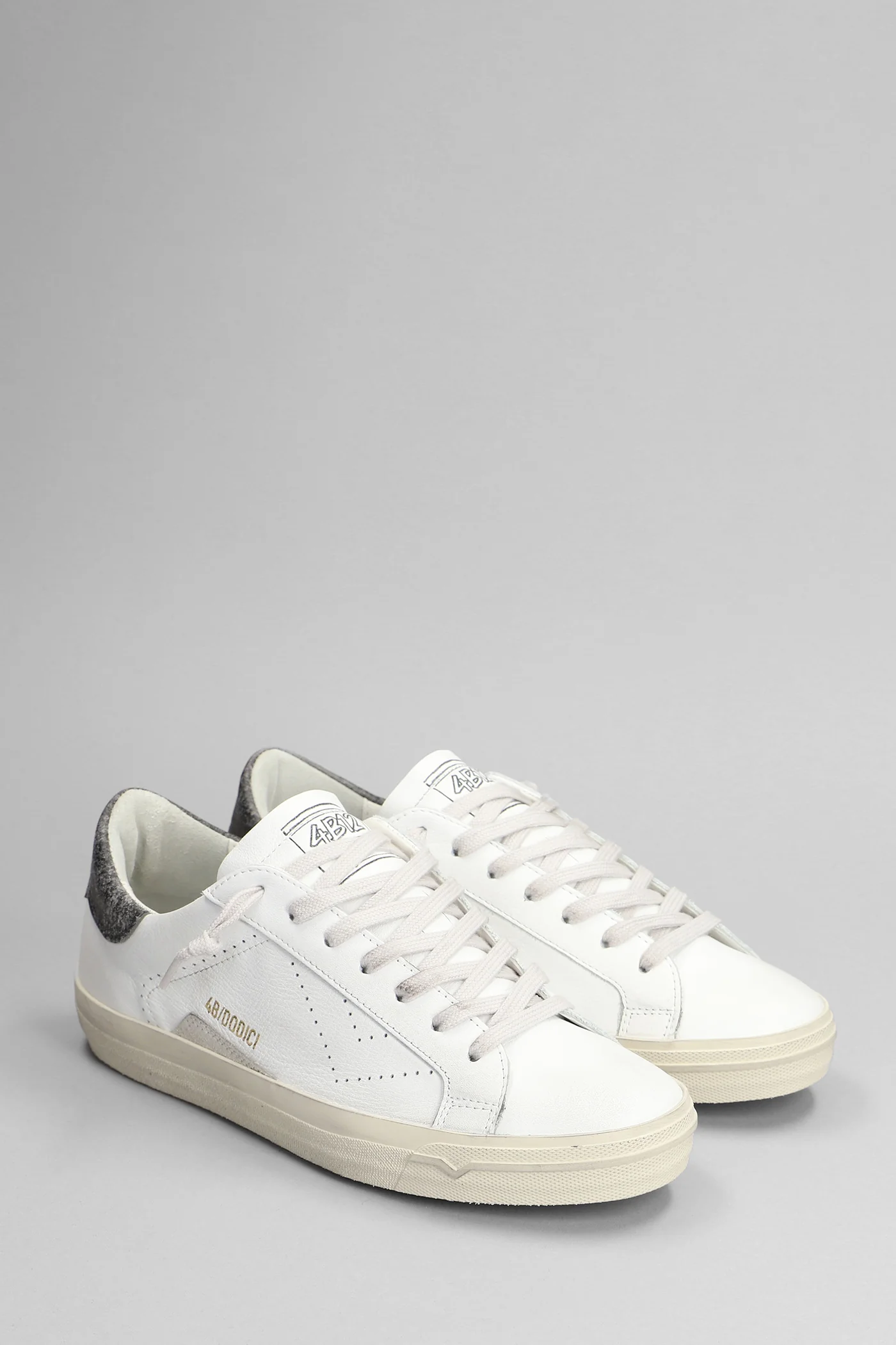 Evo Sneakers in white leather - Image 2