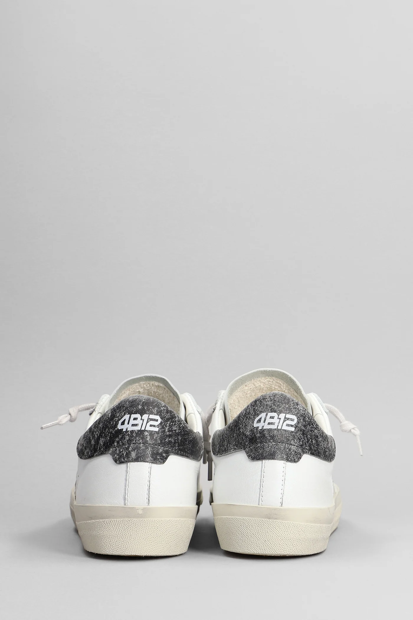 Evo Sneakers in white leather - Image 4