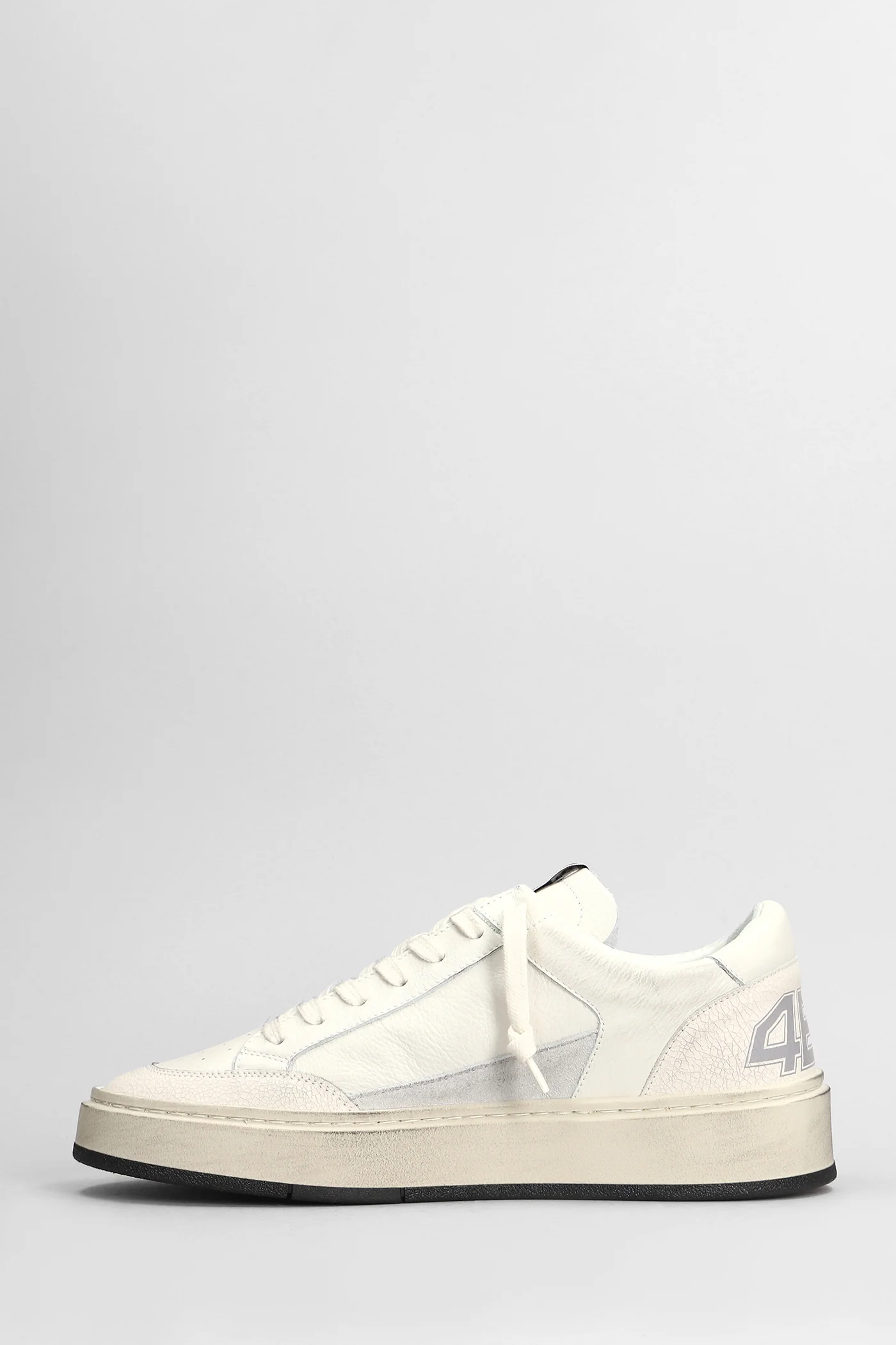 Kyle Sneakers in white leather - Image 3