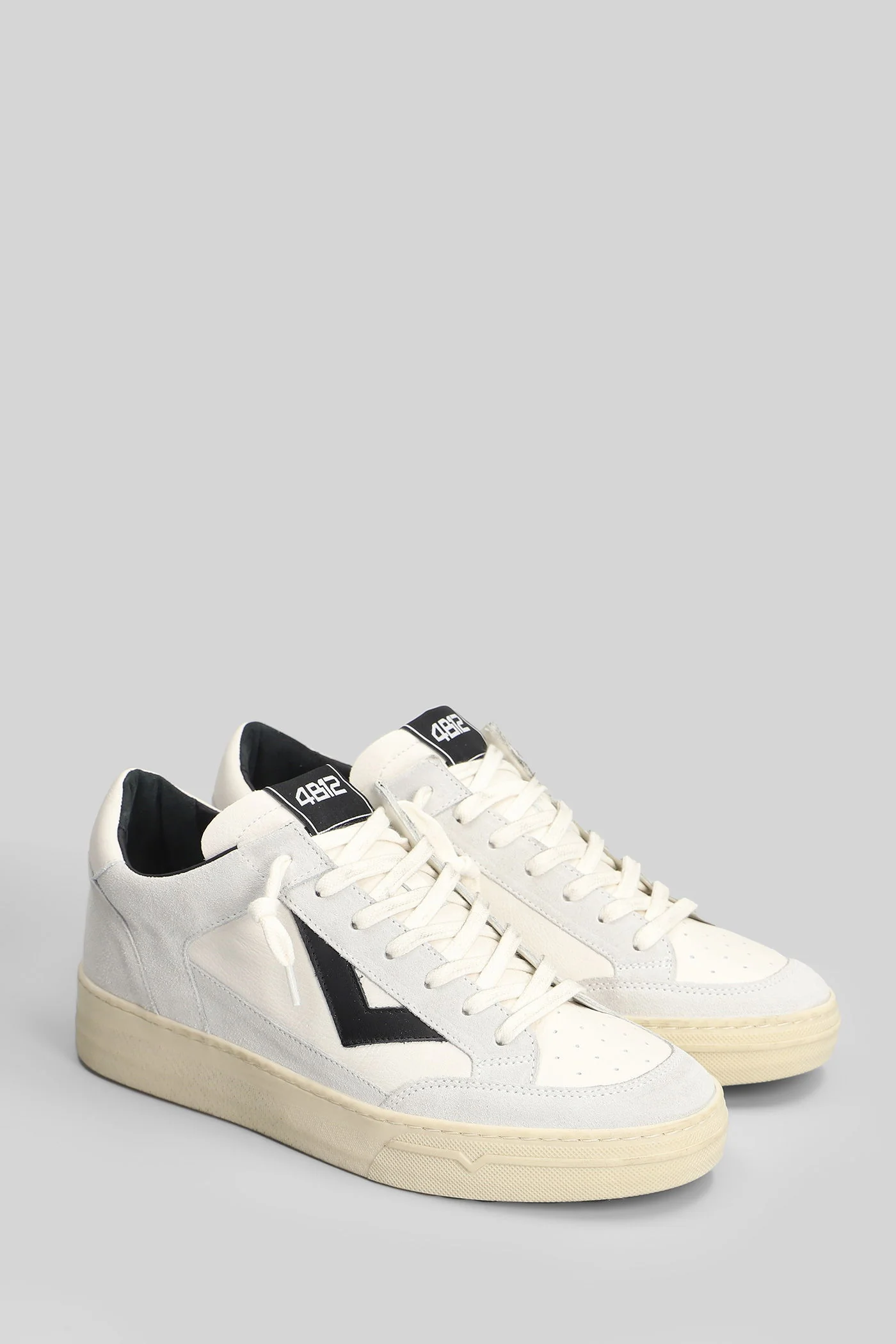 Kyle Sneakers in white suede and leather - Image 2