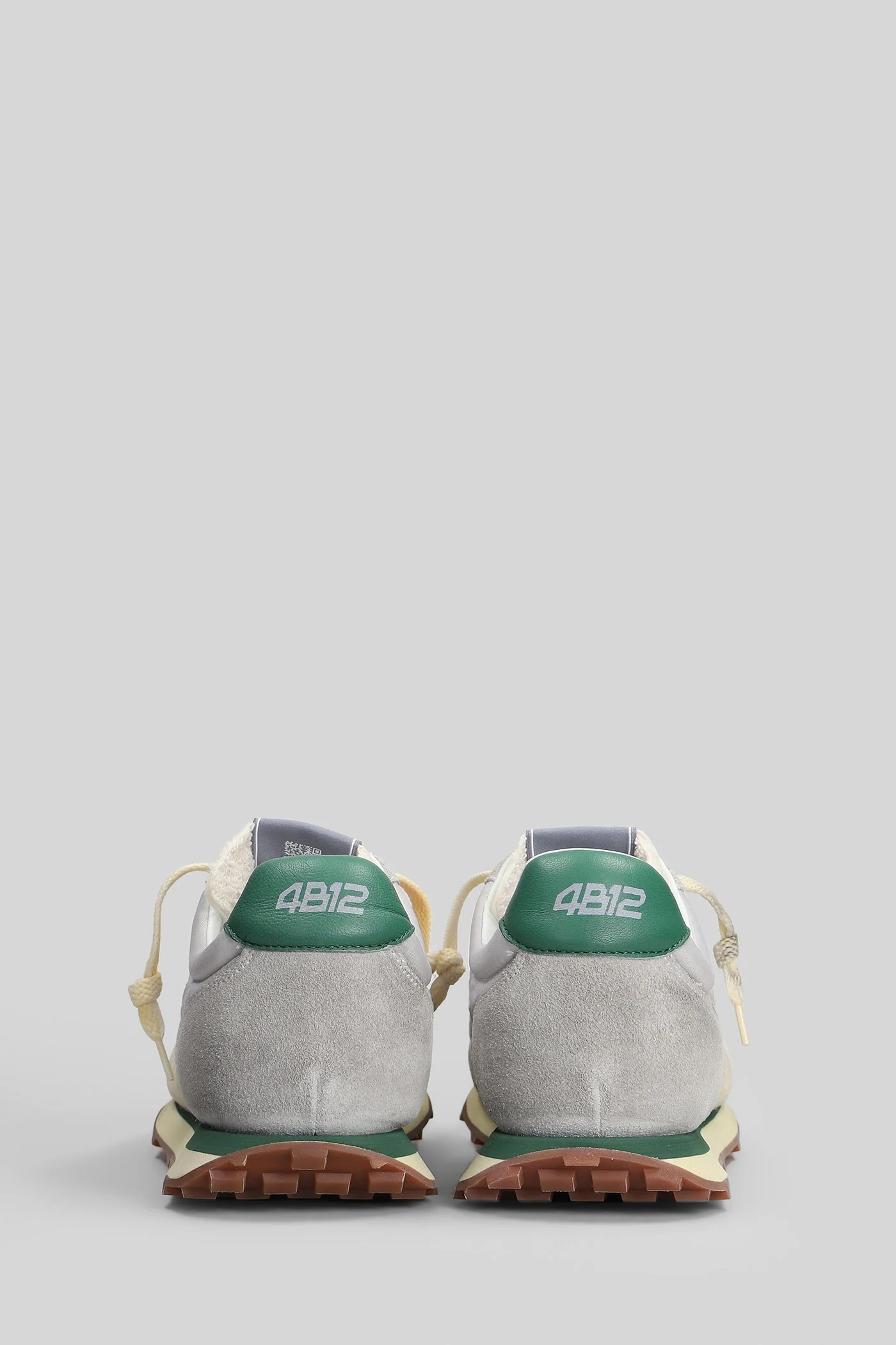 Vintage Run Sneakers in grey Suede and fabric - Image 4