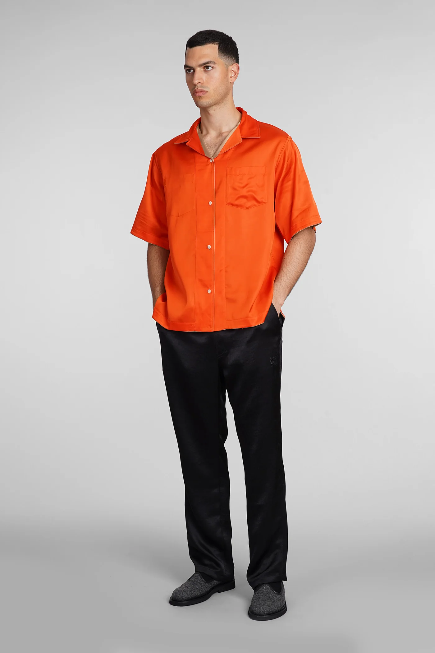 Shirt in beige viscose - Image 5