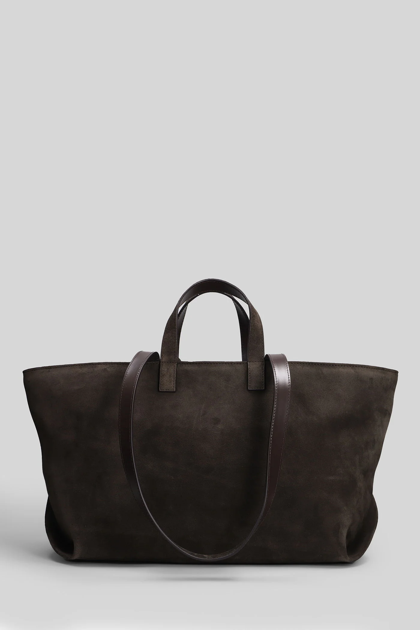 Le drummer Tote in grey suede - Image 31