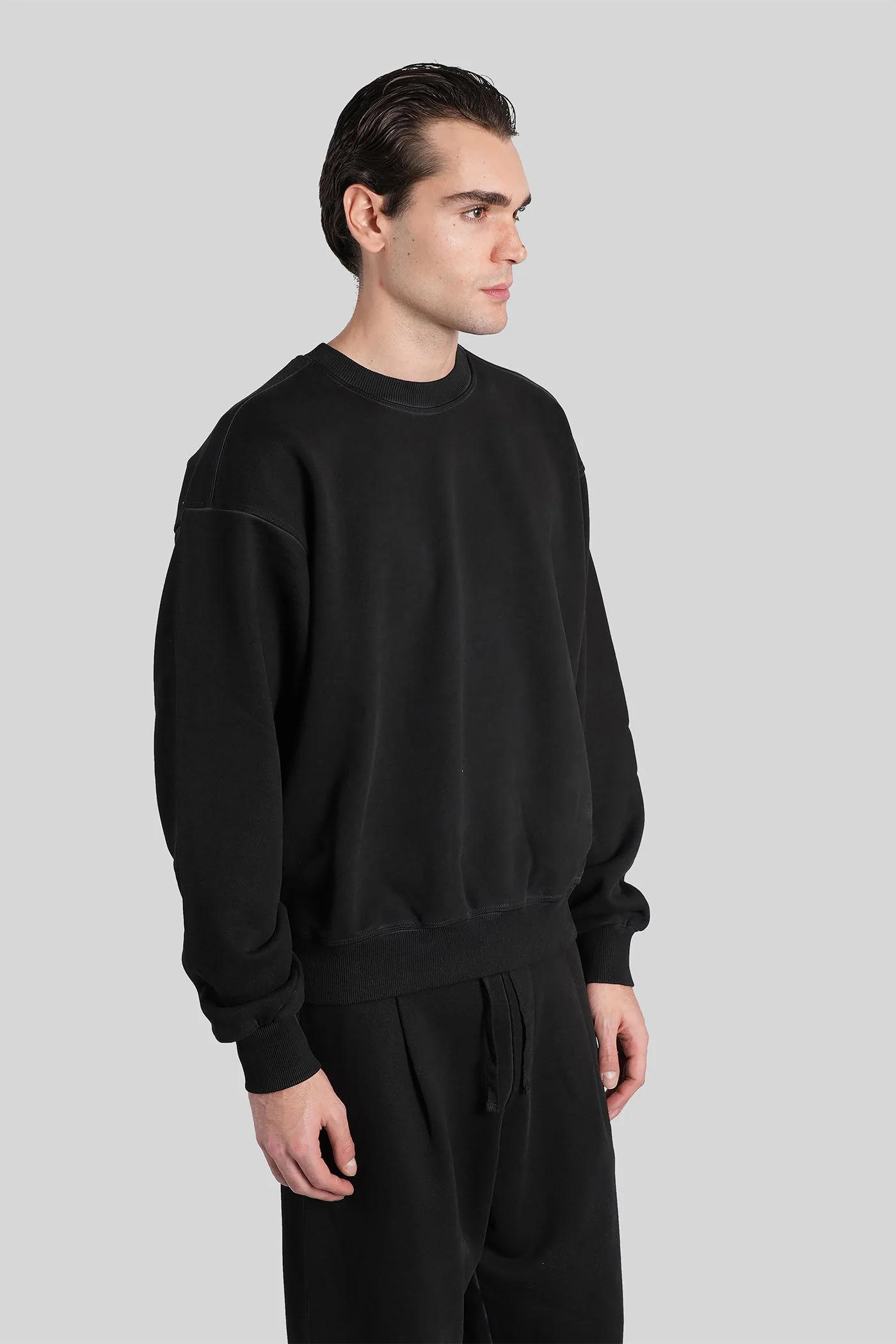 Sweatshirt in black cotton - Image 4