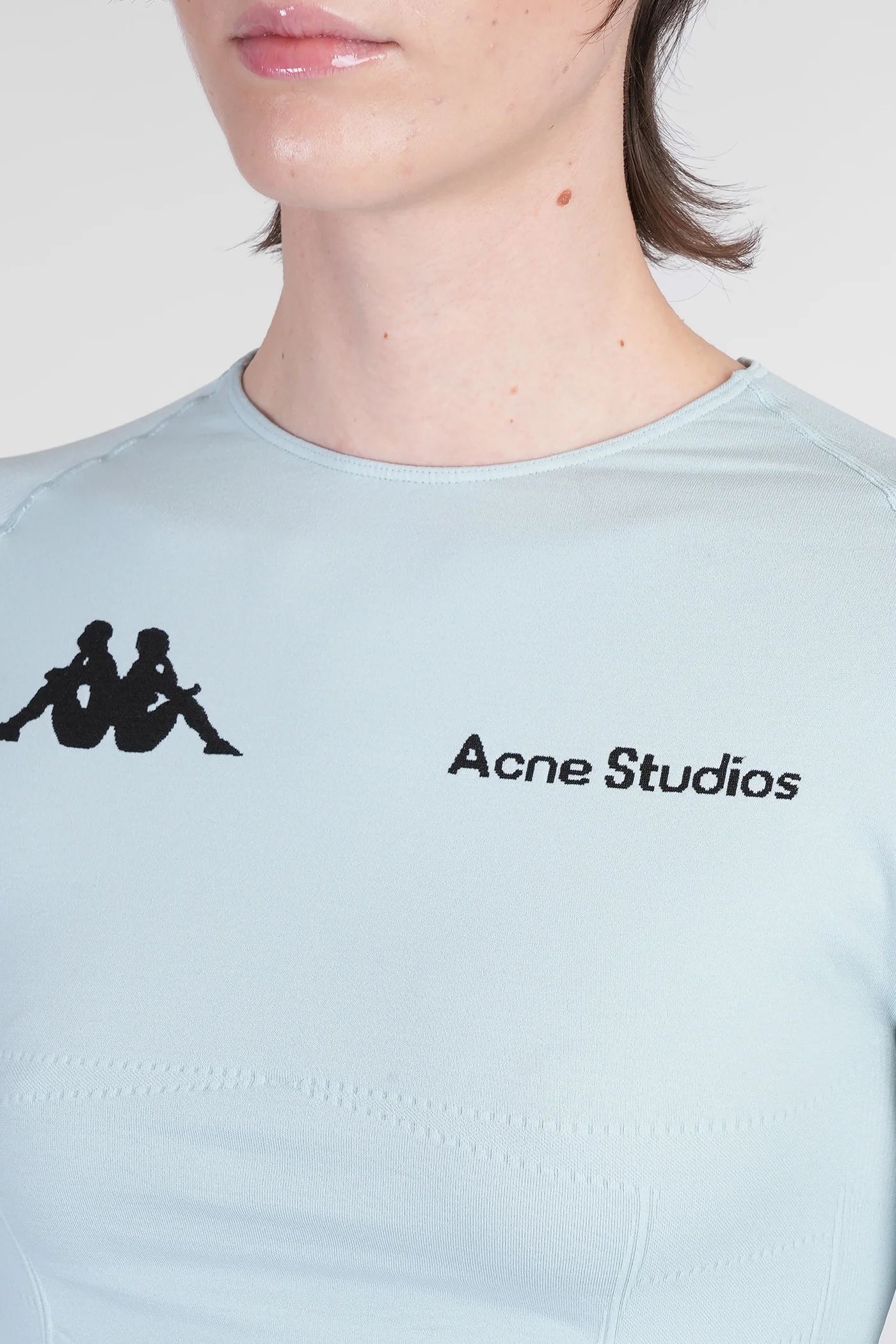 T-Shirt in cyan nylon - Image 5