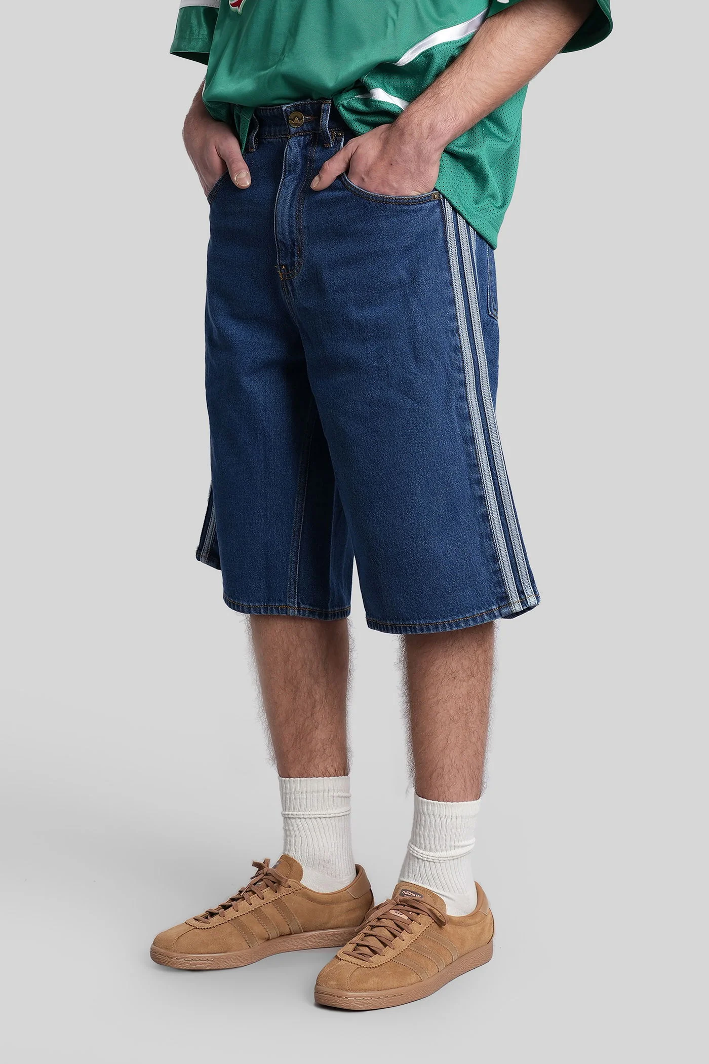 Firebird Adicolor Shorts in blue denim - Image 4