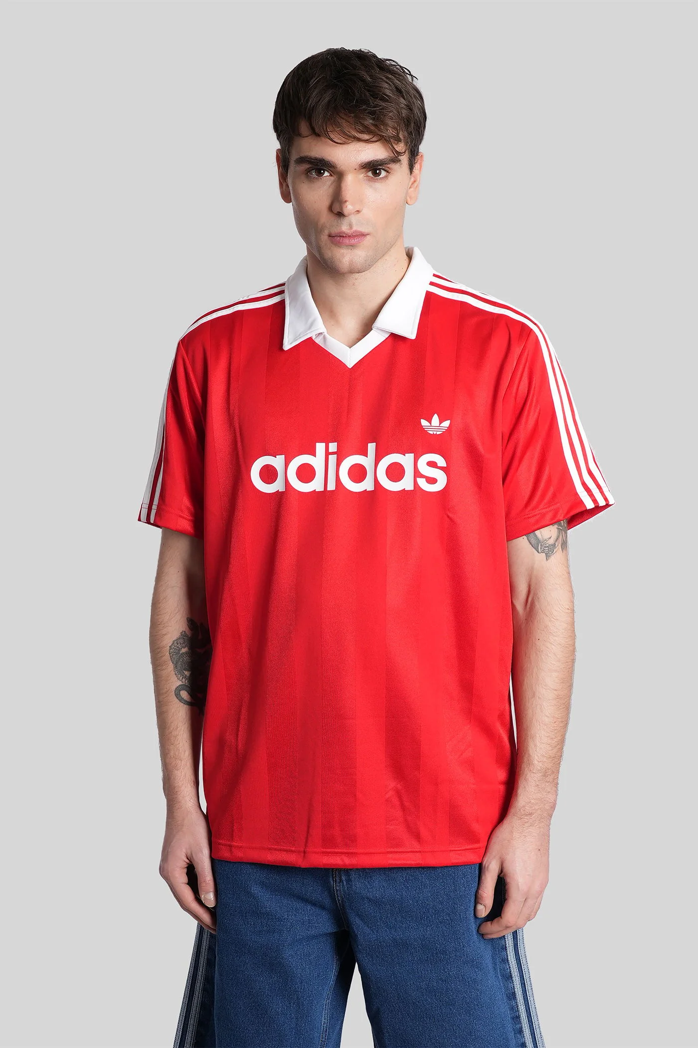Jsy Polo in red polyester