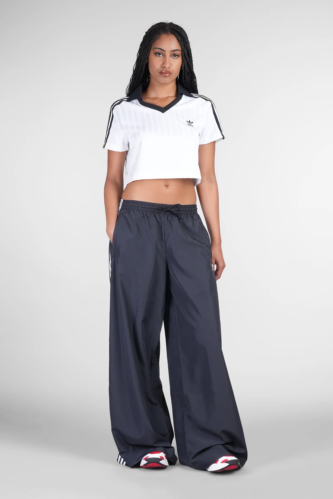 Oversized TP Pants in black polyamide - Image 2