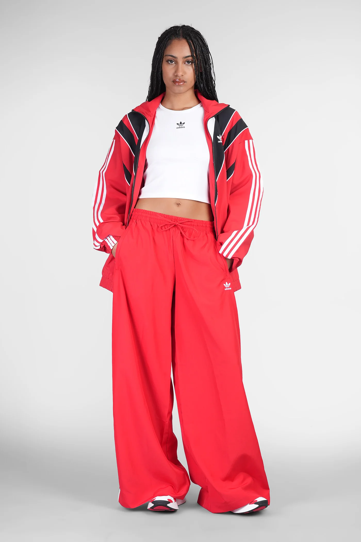Pants in red nylon - Image 2