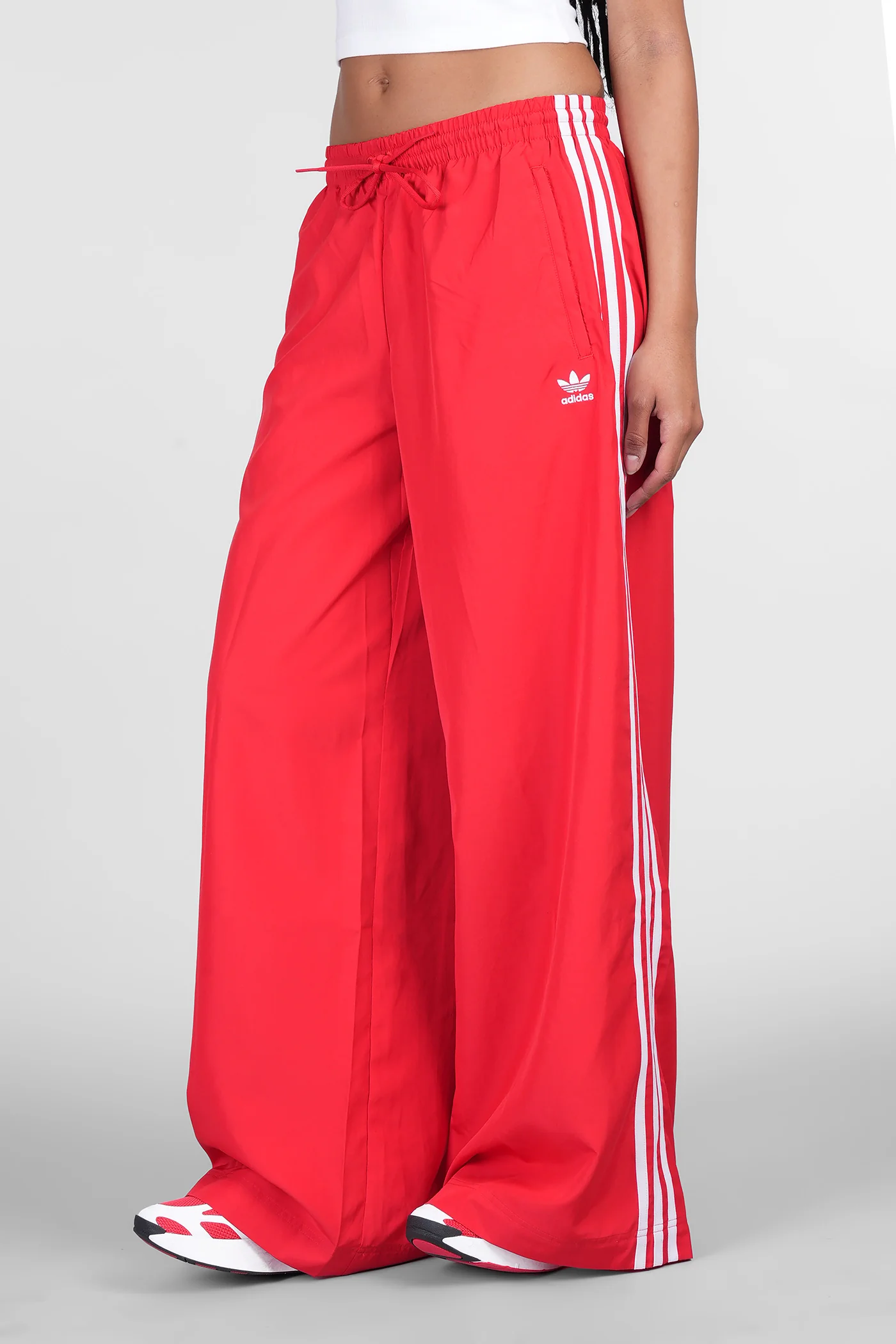 Pants in red nylon - Image 4