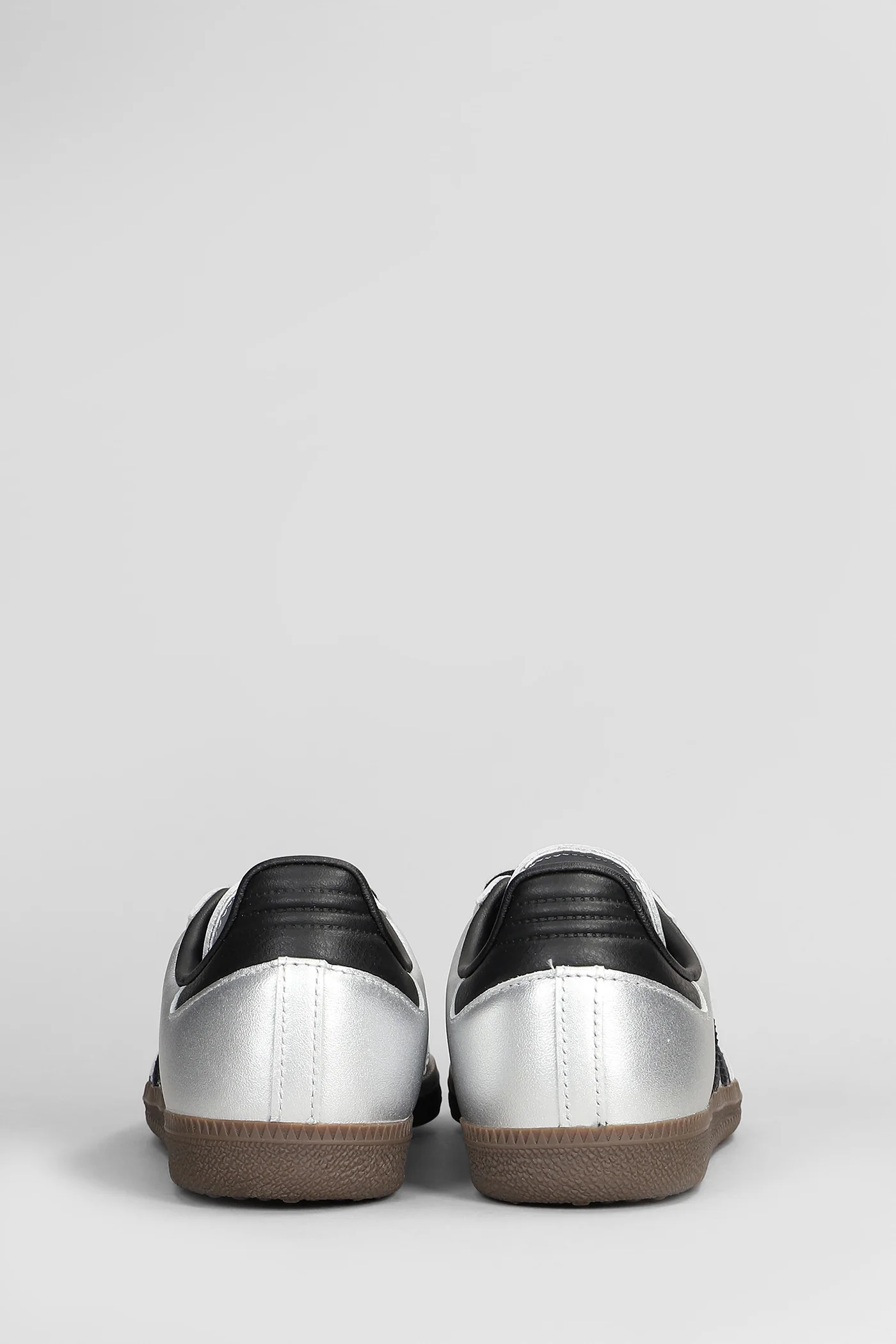 Samba Og Sneakers in silver leather - Image 4