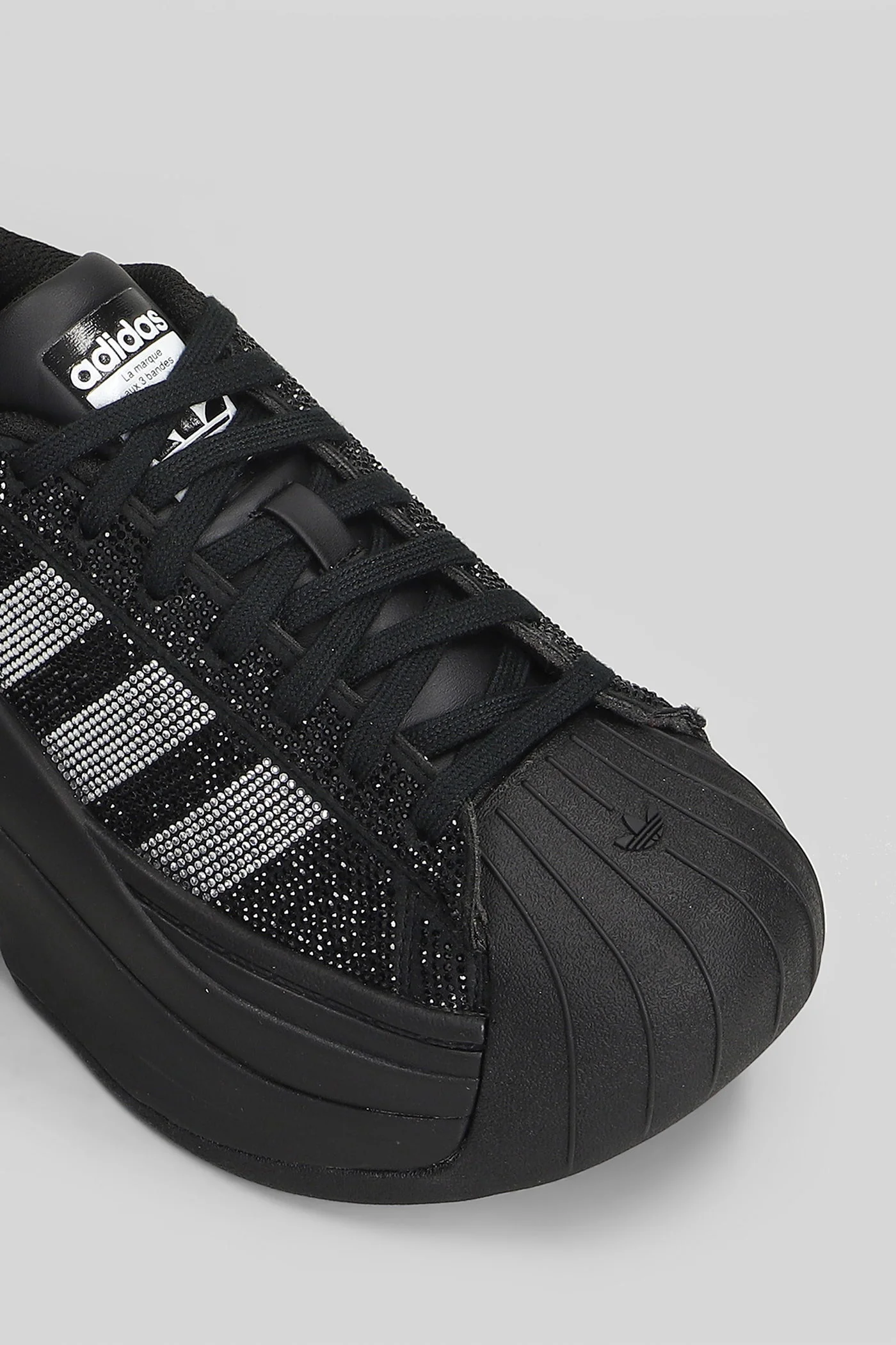 Superstar Bold Sneakers in black fabric - Image 5