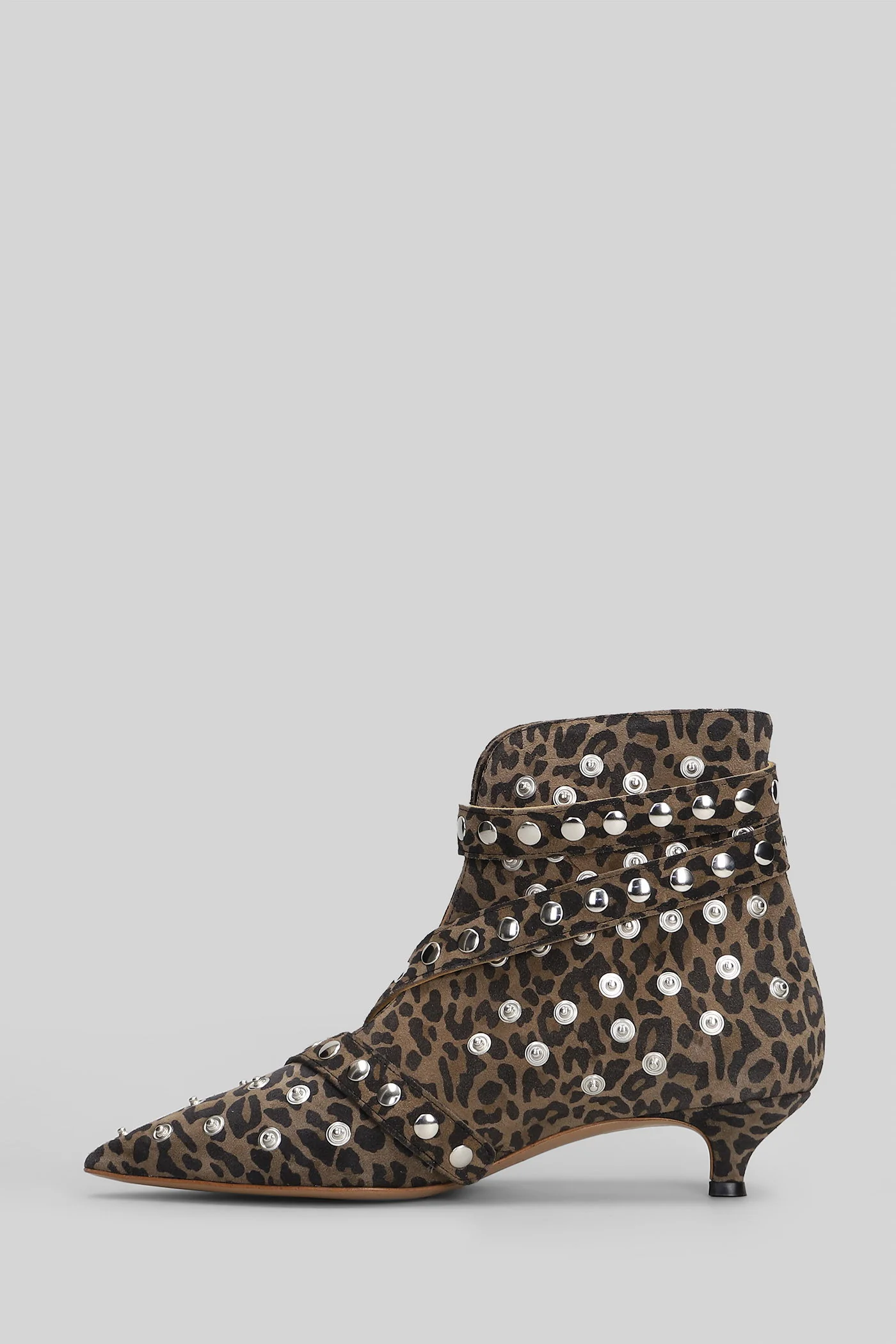 High heels Ankle boots in Animalier suede - Image 3