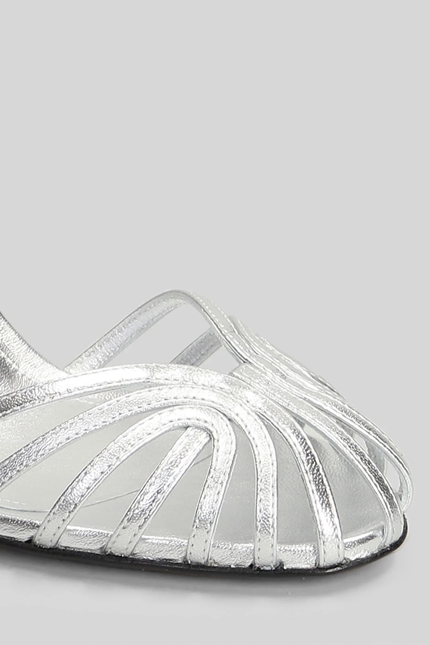 Blake 95 Sandals in silver leather - Image 10