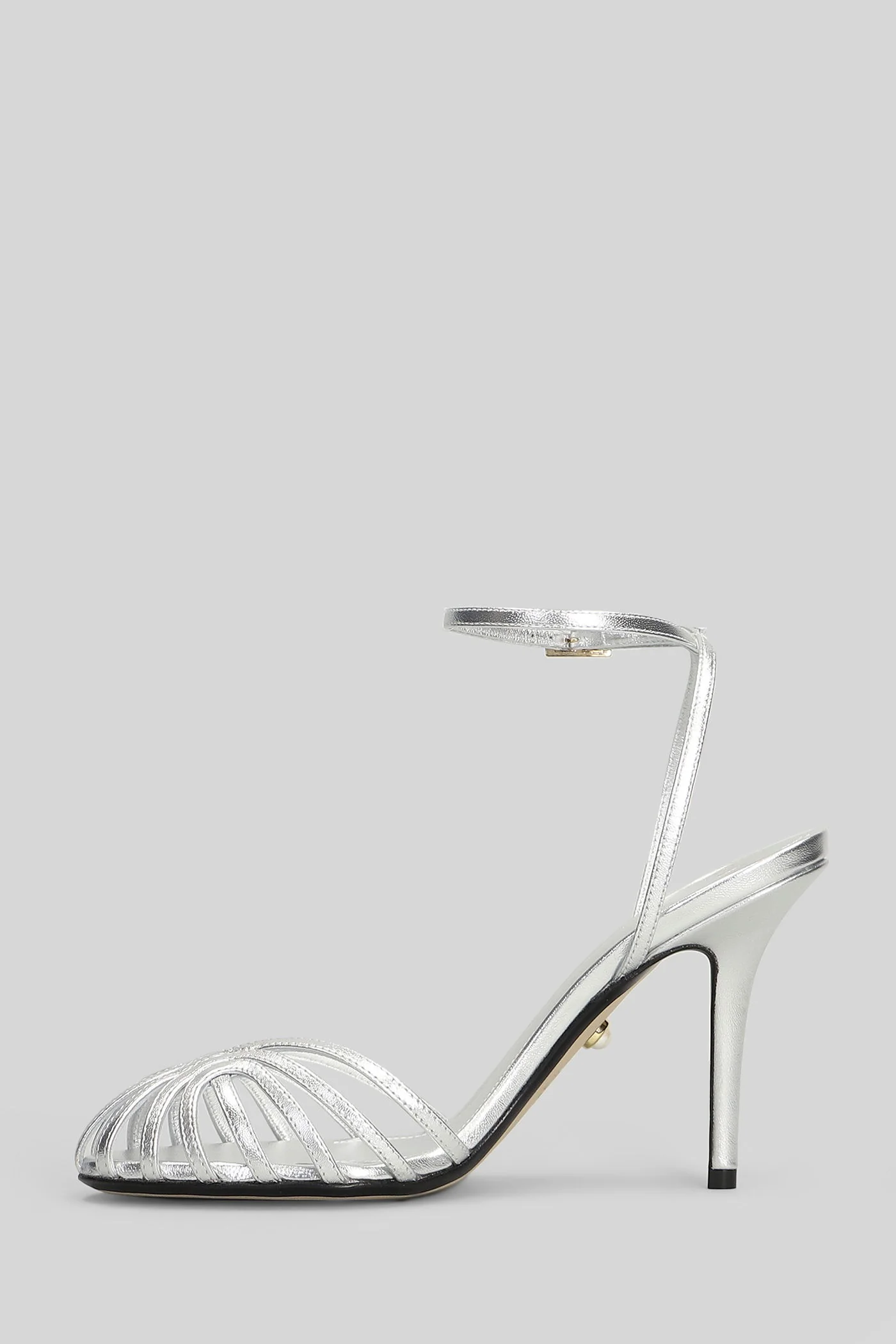 Blake 95 Sandals in silver leather - Image 23