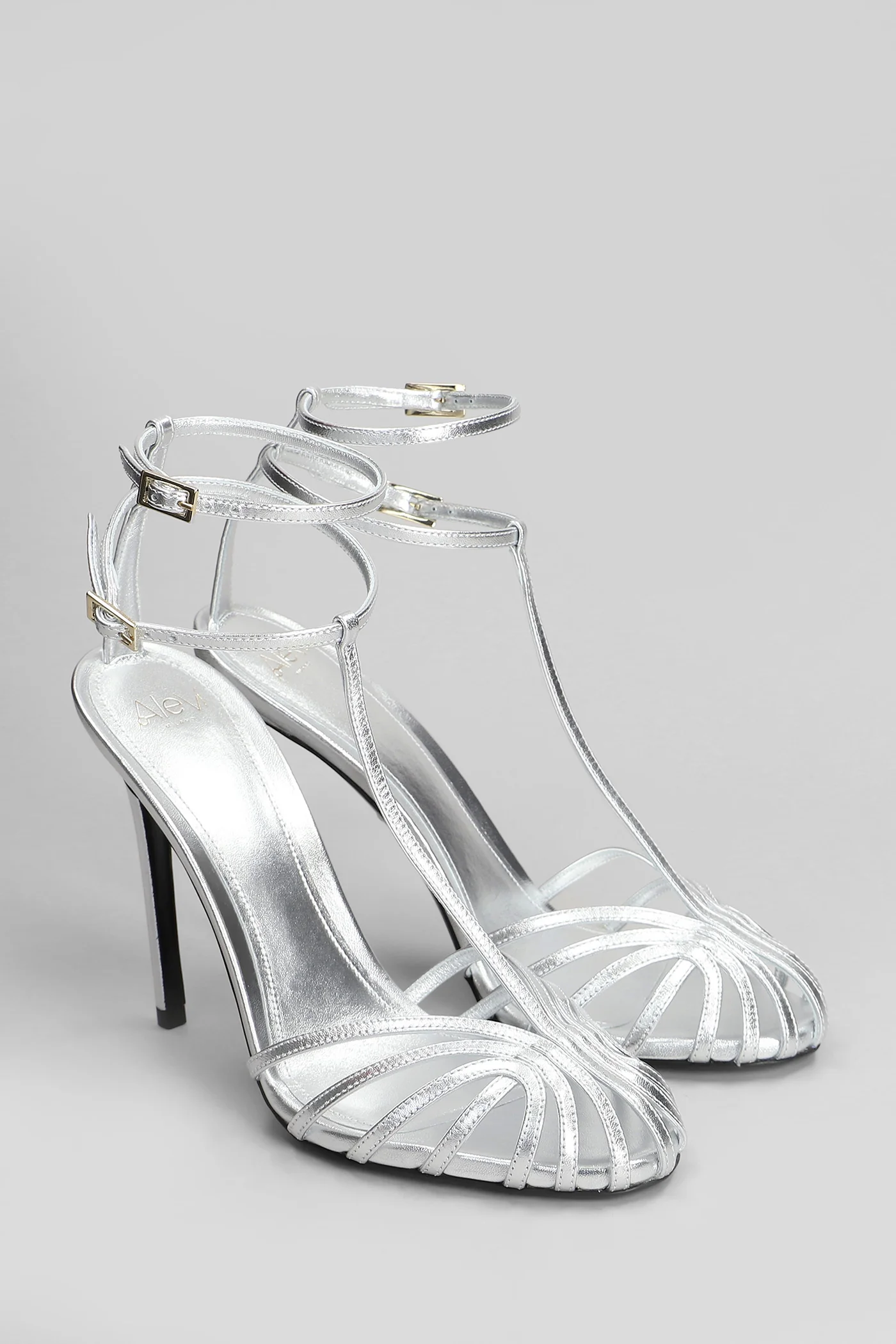 Stella 110 Sandals in silver leather - Image 2