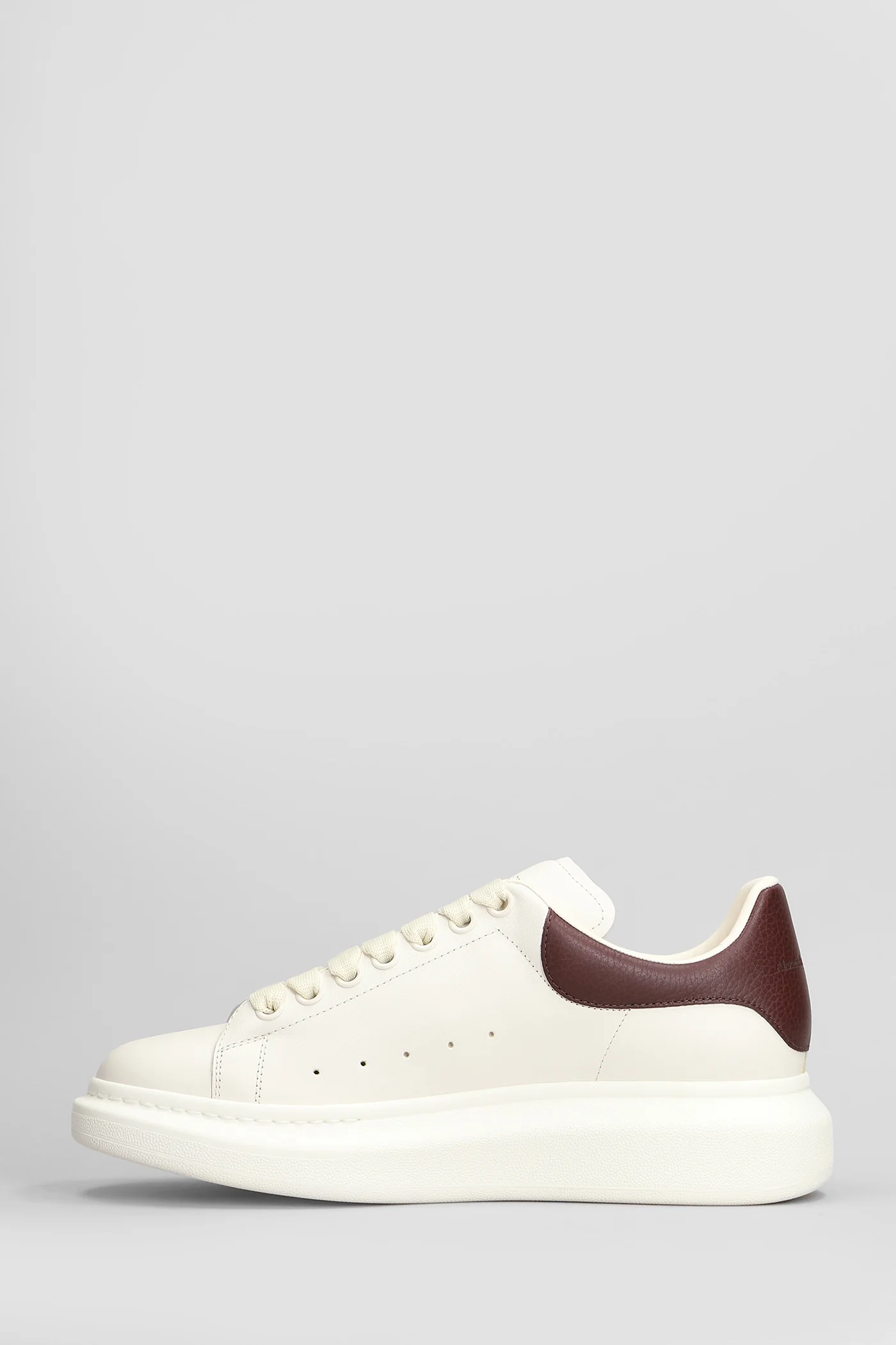 Oversize sneak Sneakers in beige leather - Image 13