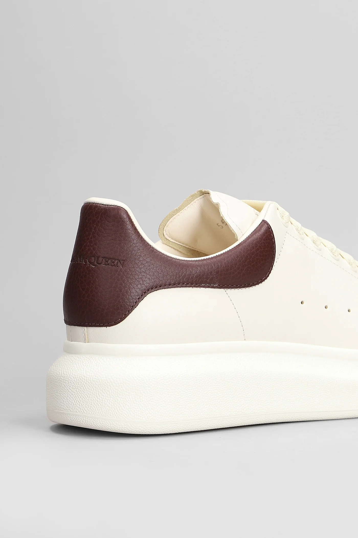Oversize sneak Sneakers in beige leather - Image 25