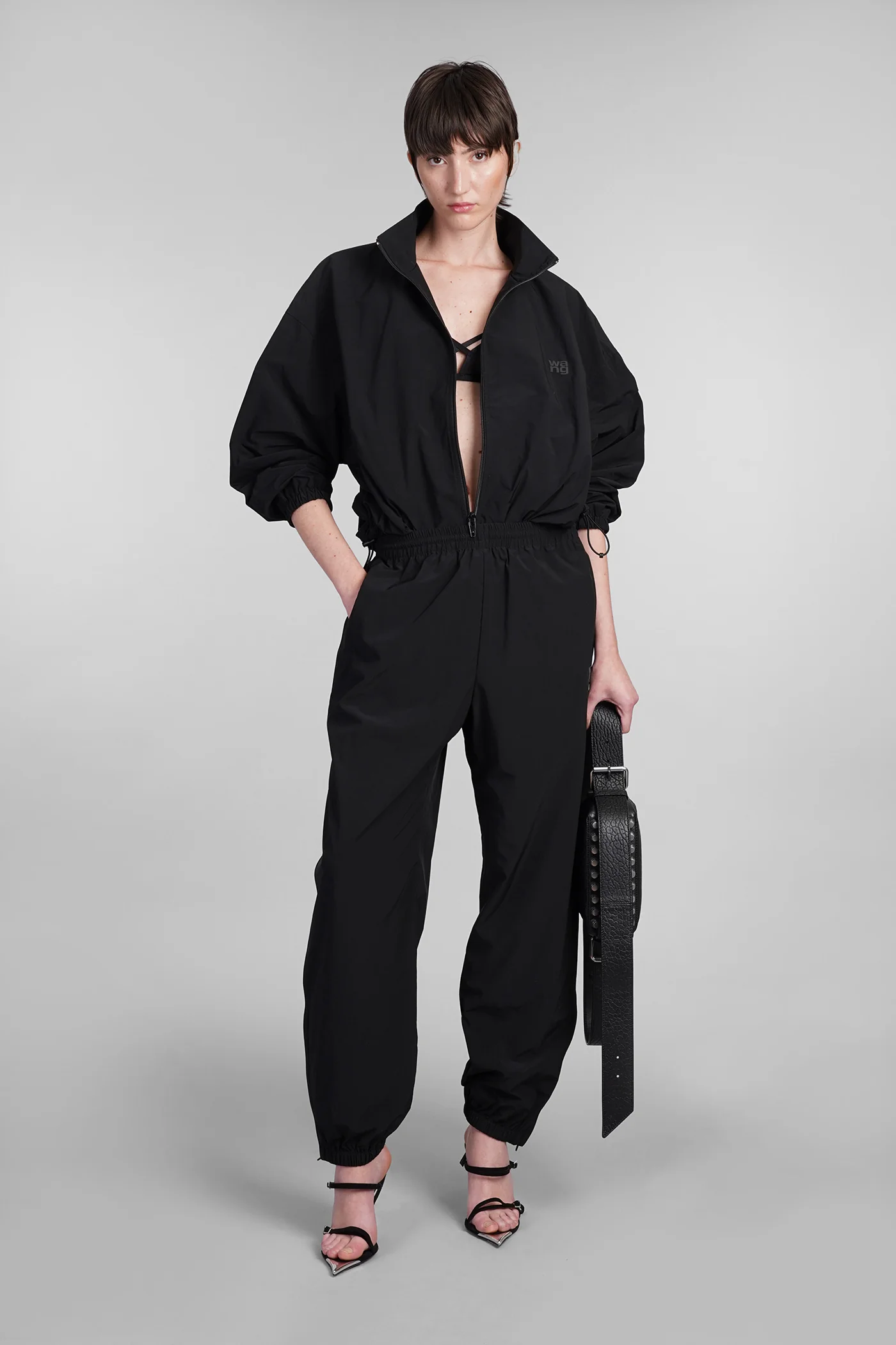 Casual jacket in black polyester - Image 2