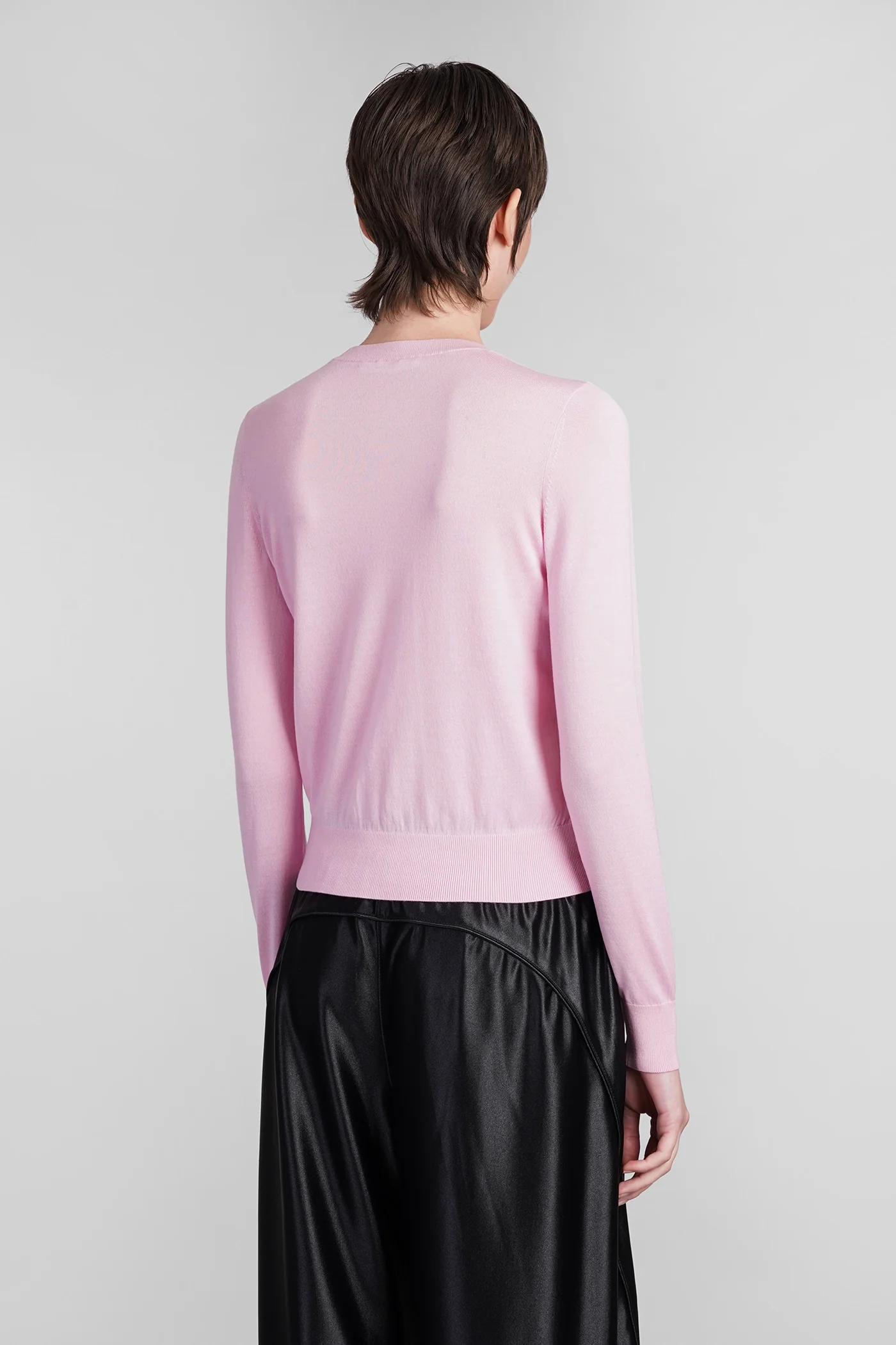 Knitwear in rose-pink wool - Image 3