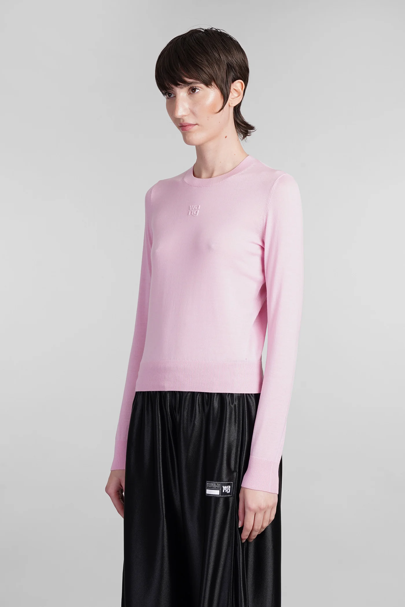Knitwear in rose-pink wool - Image 4