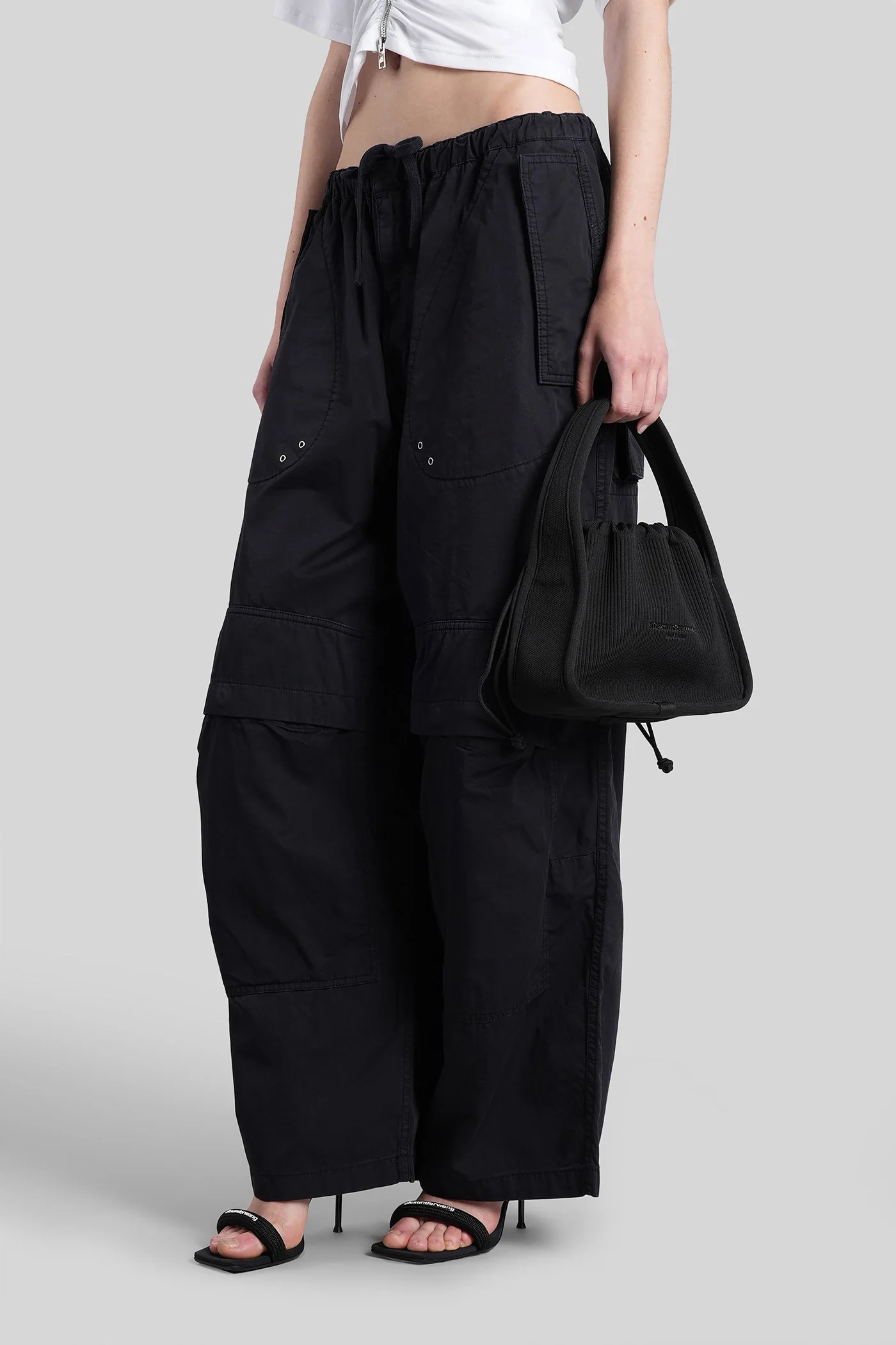 Pants in black cotton - Image 4