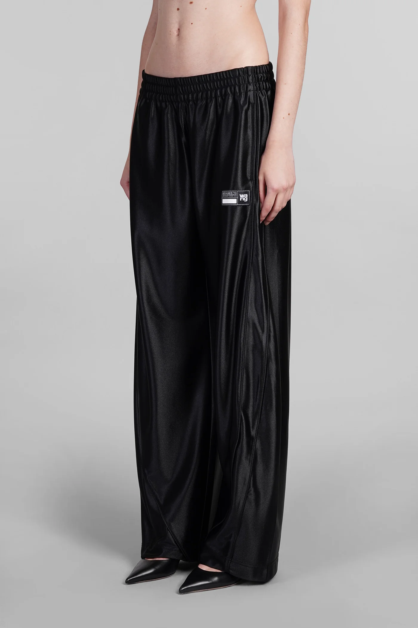 Pants in black polyester - Image 4
