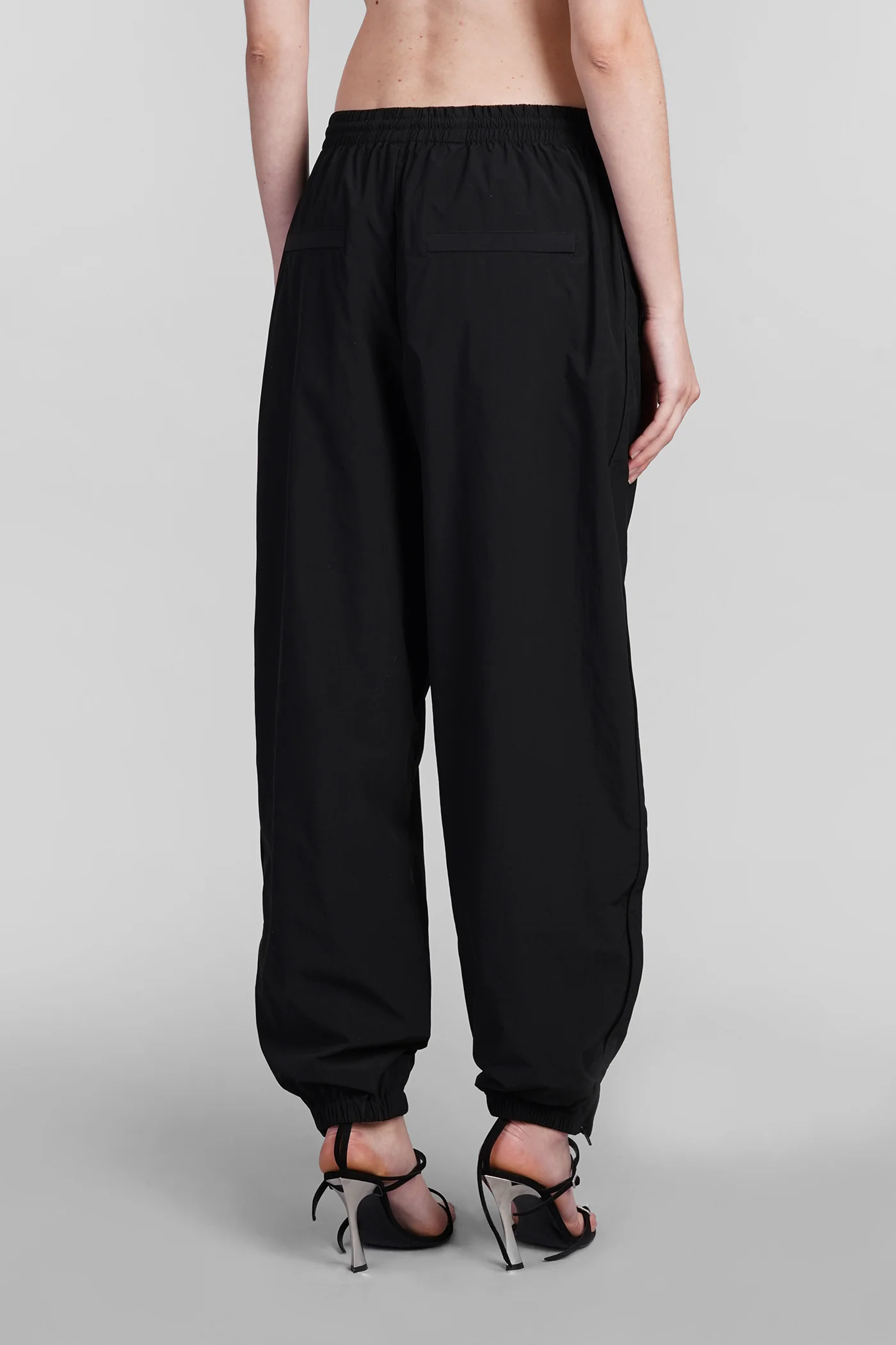 Pants in black polyester - Image 3