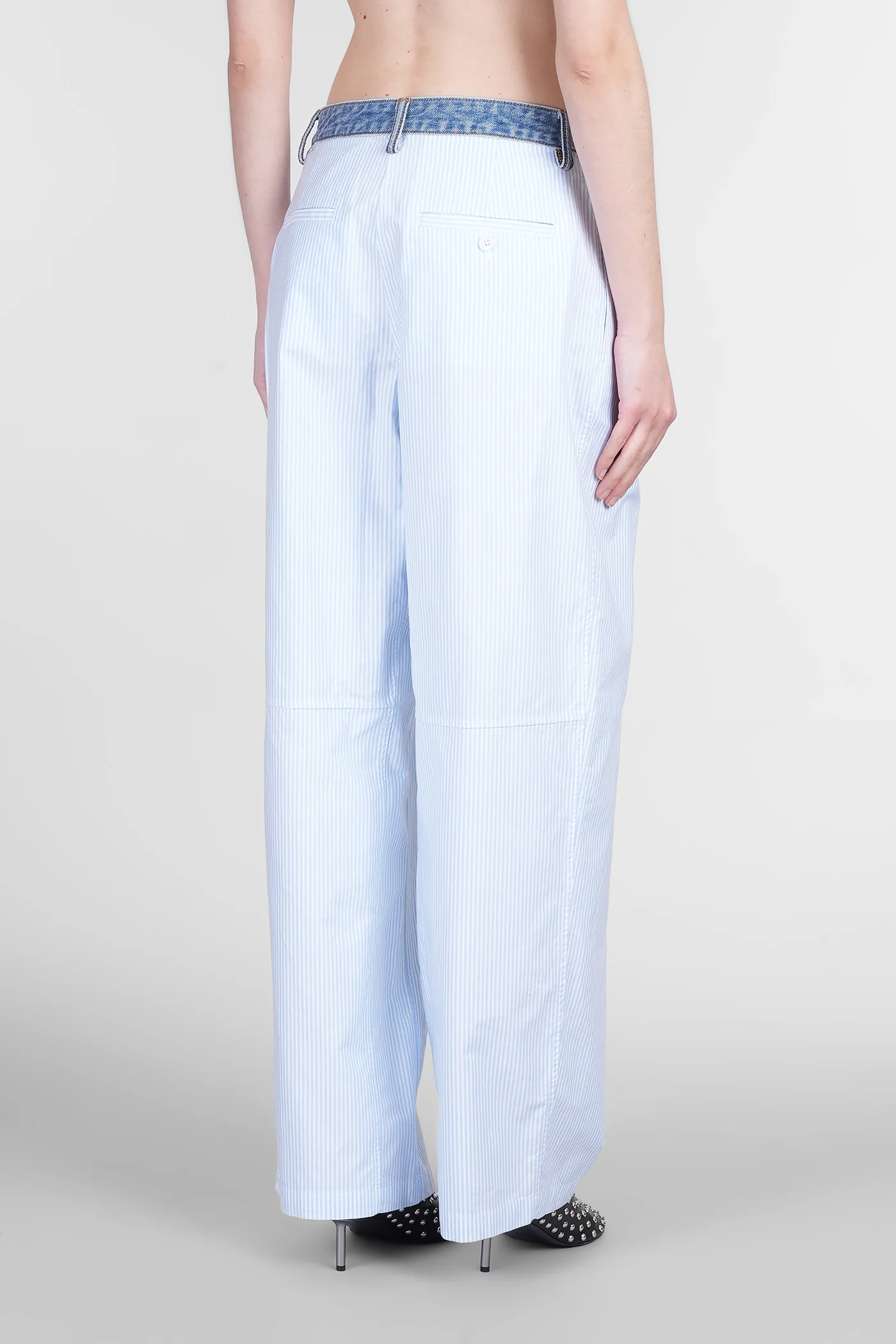 Pants in blue cotton - Image 3