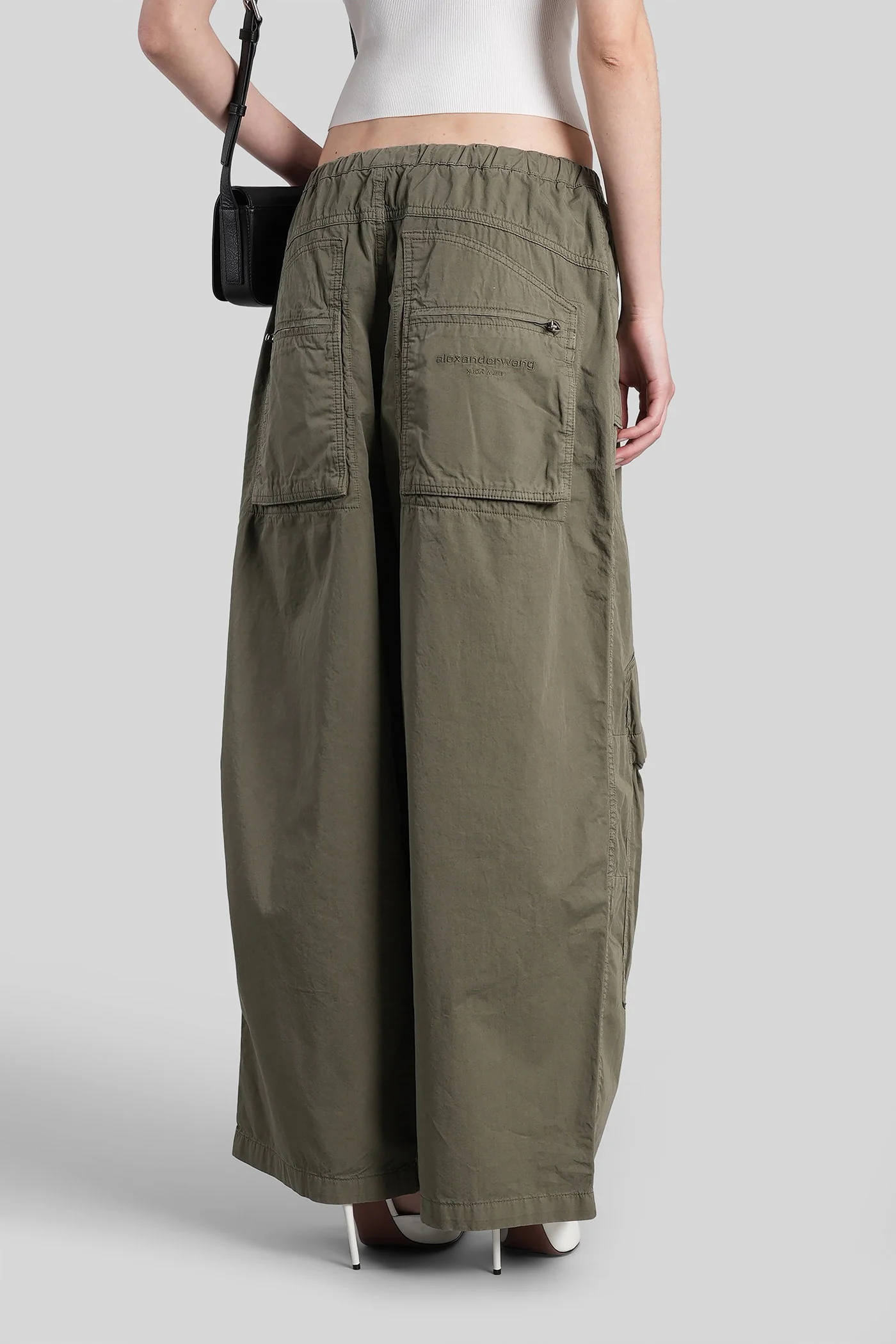 Pants in green cotton - Image 3