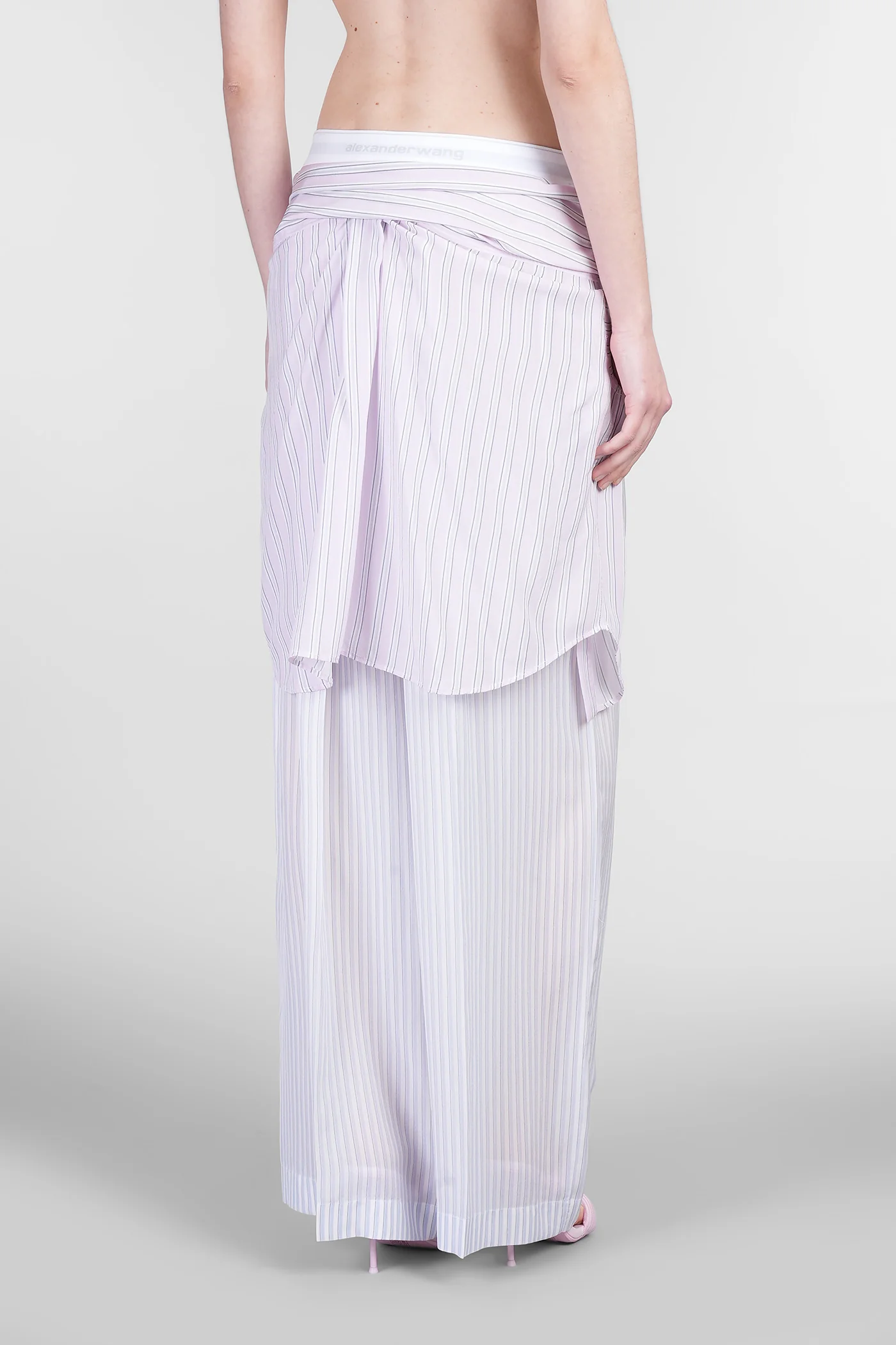 Pants in multicolor silk - Image 3