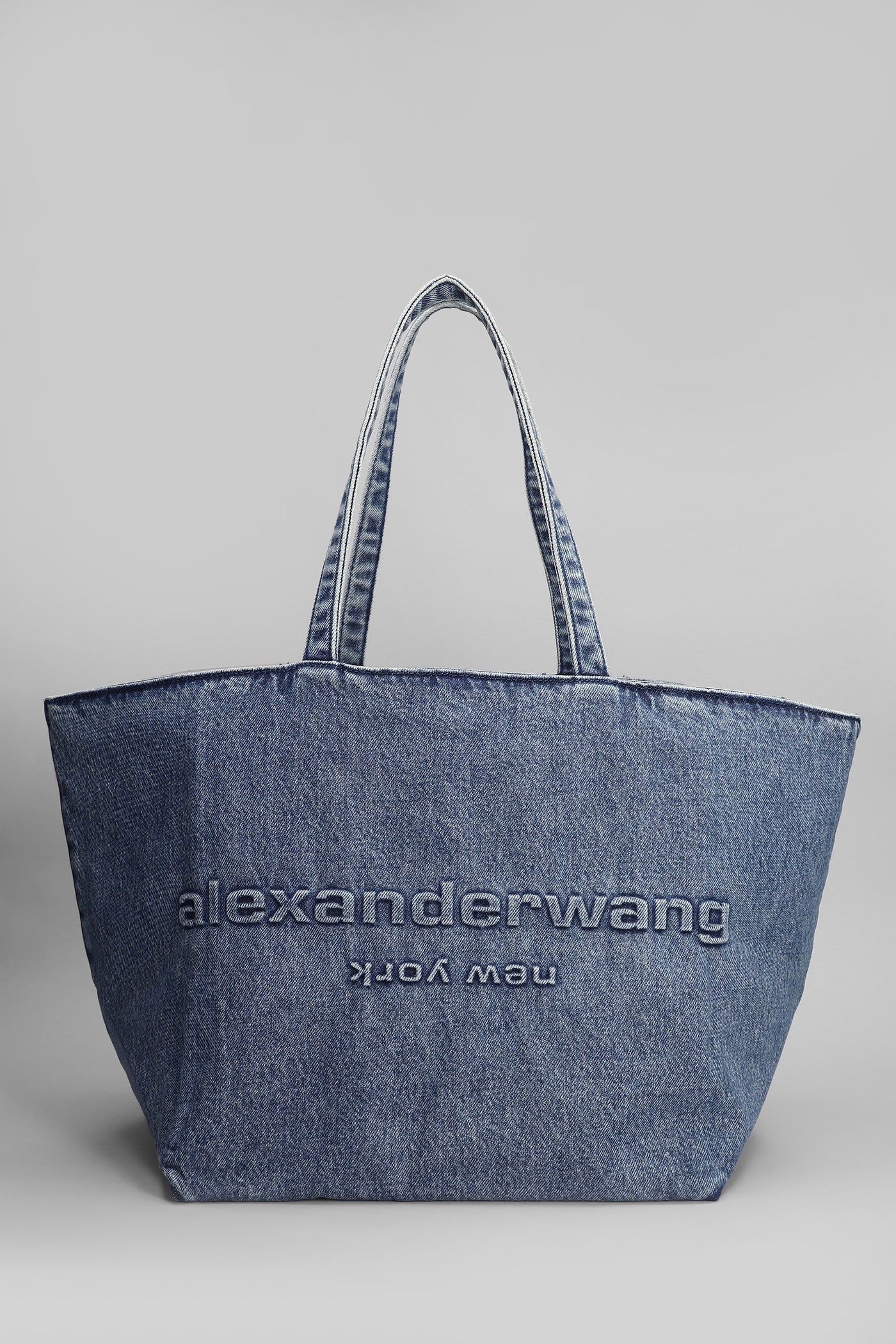Punch tote Tote in blue cotton
