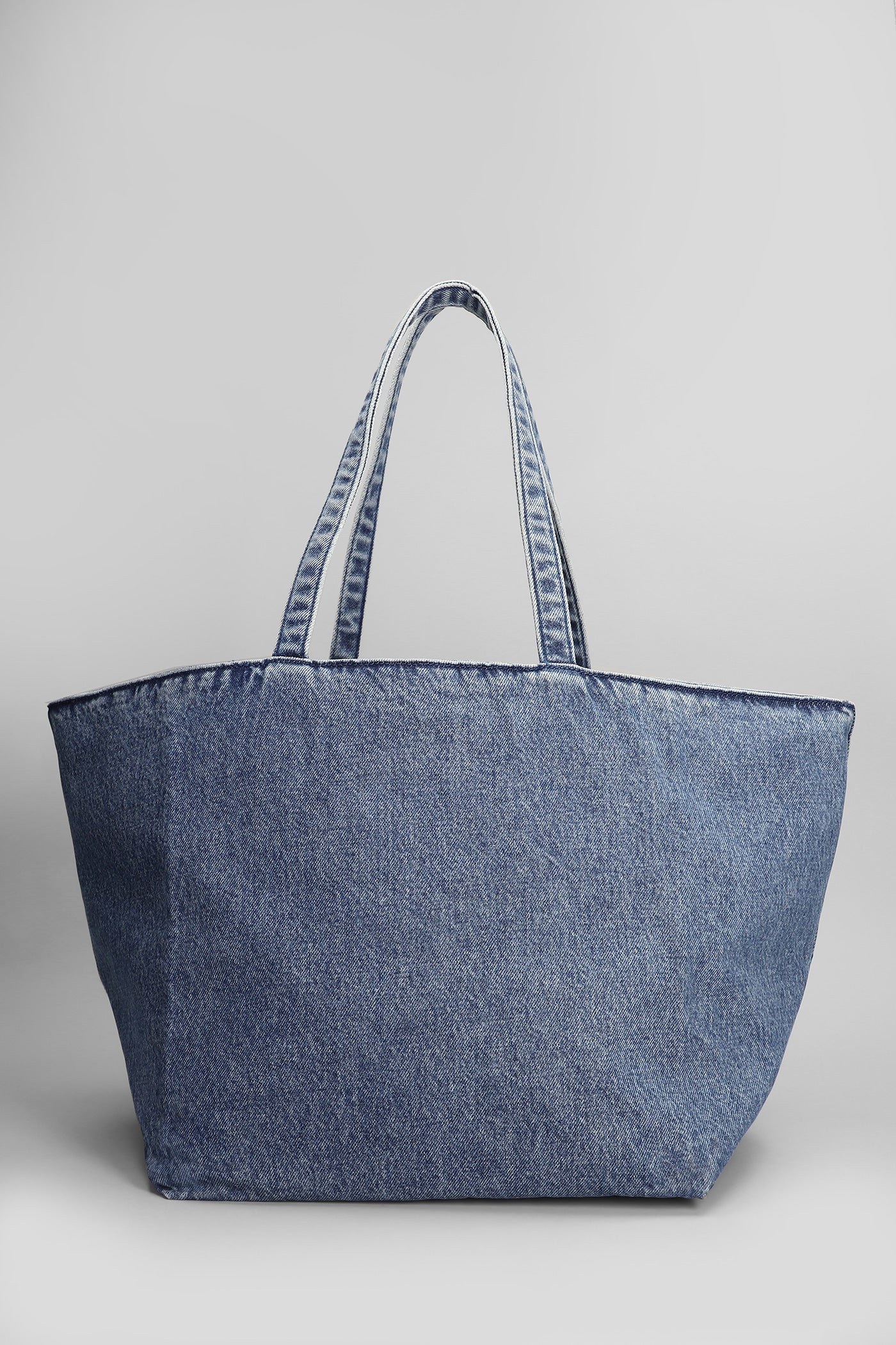 Punch tote Tote in blue cotton - Image 3