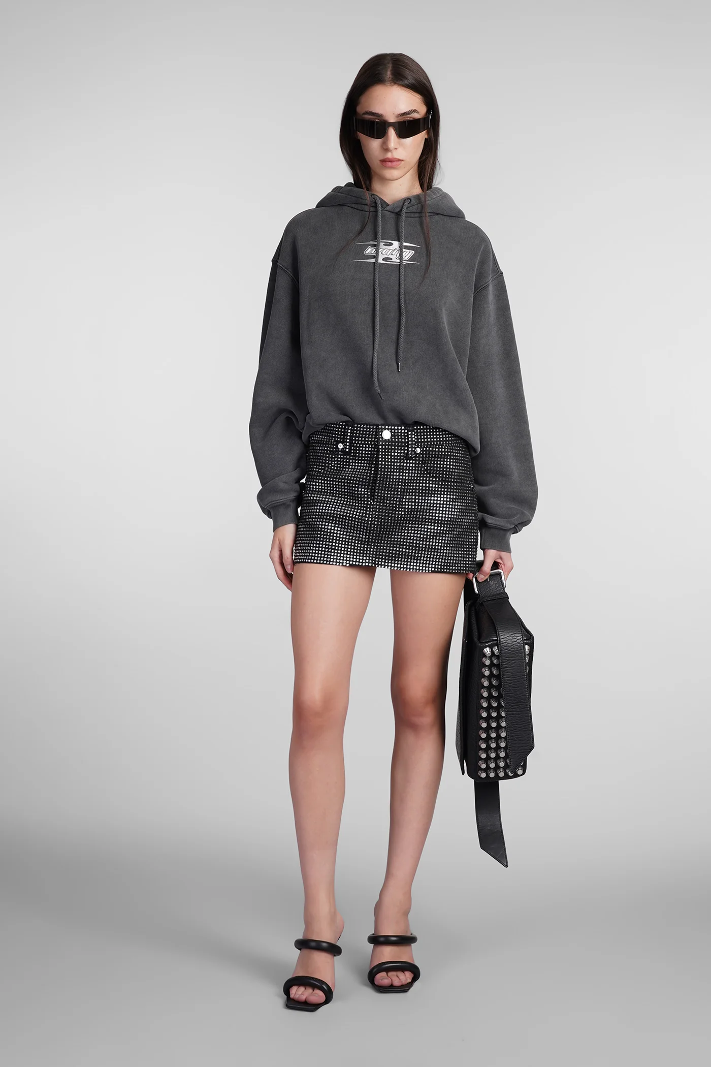 Skirt in black cotton - Image 2
