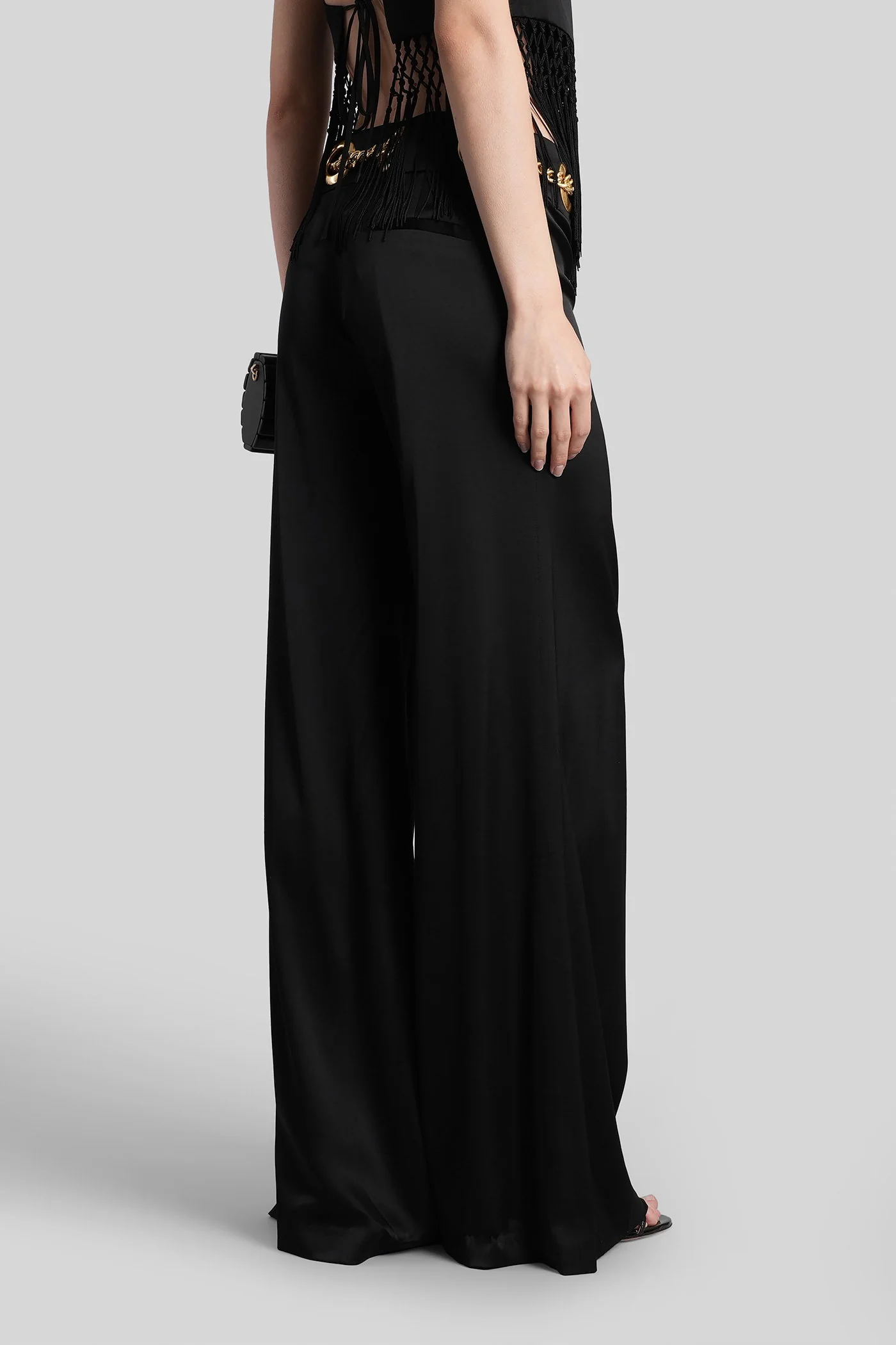 Olivia Pants in black viscose - Image 3