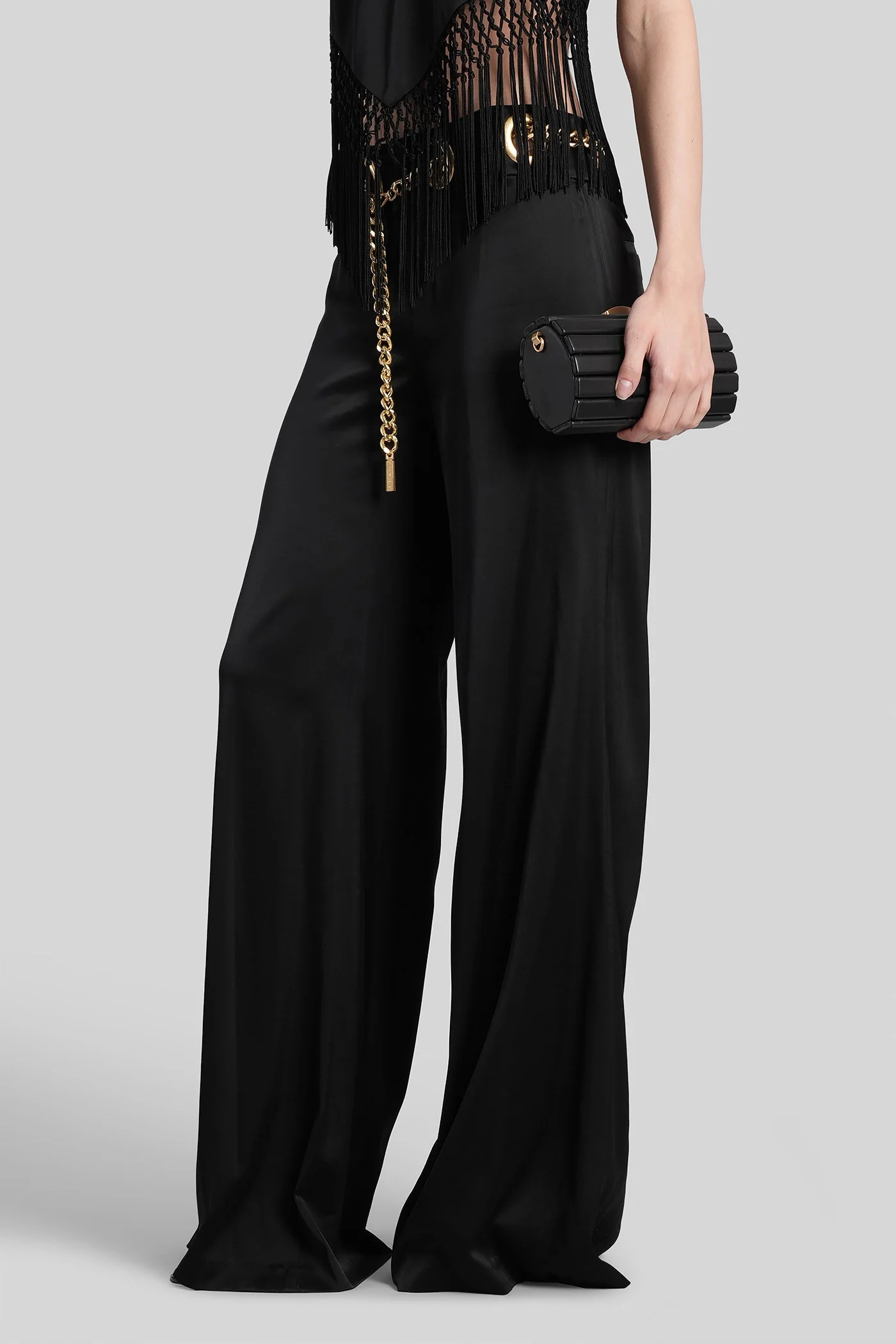 Olivia Pants in black viscose - Image 4