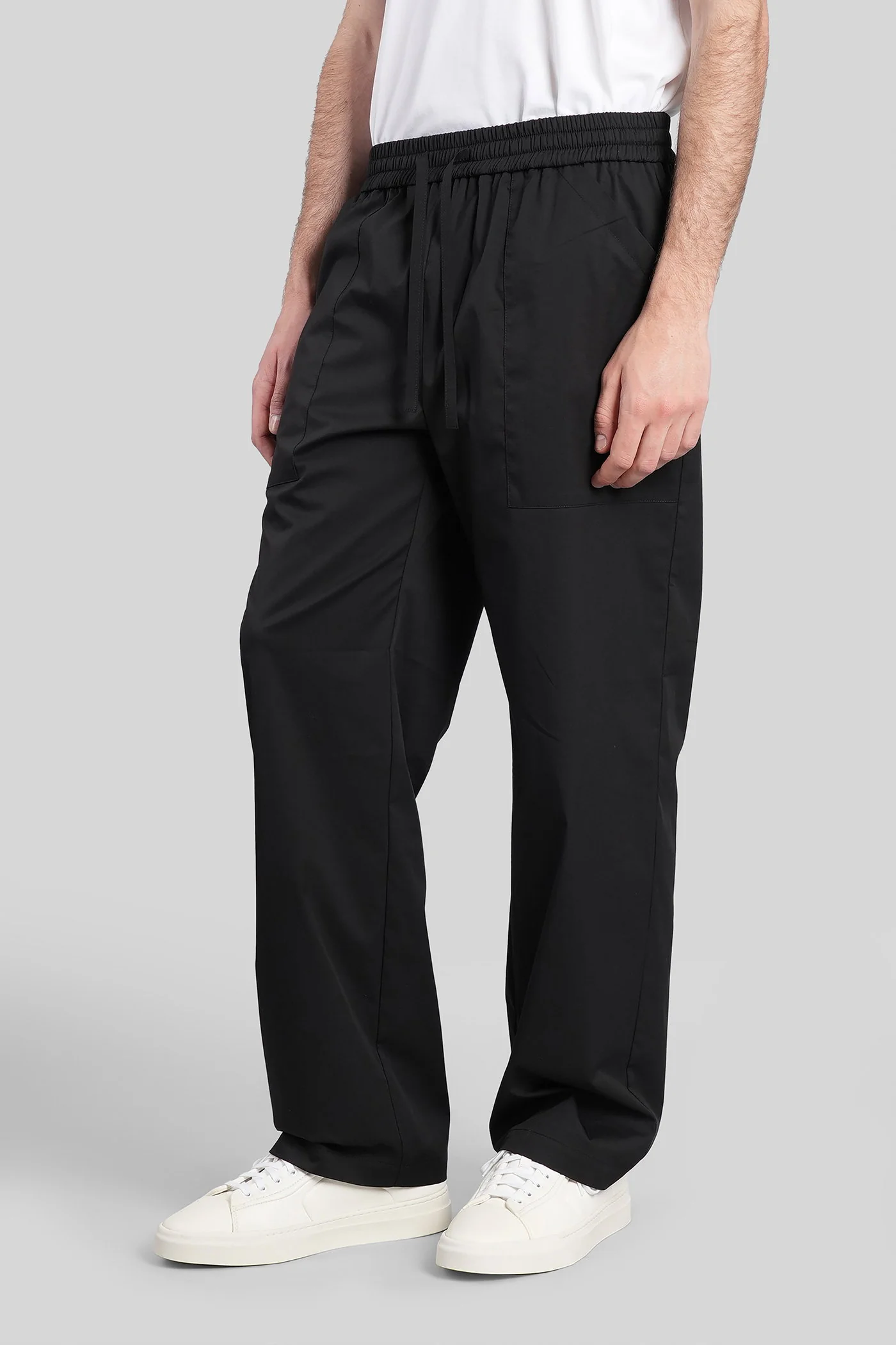 Pants in black cotton - Image 4