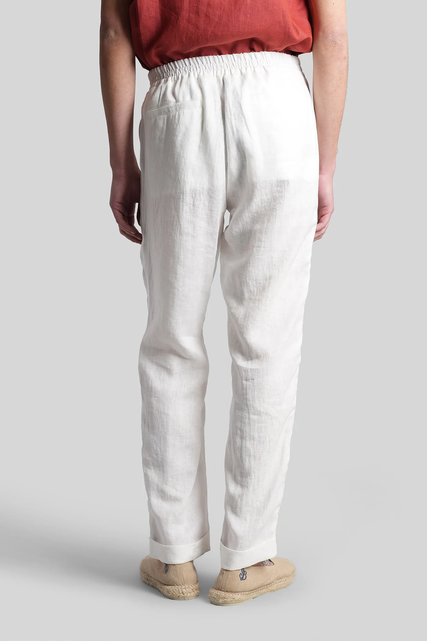 Pants in white linen - Image 3