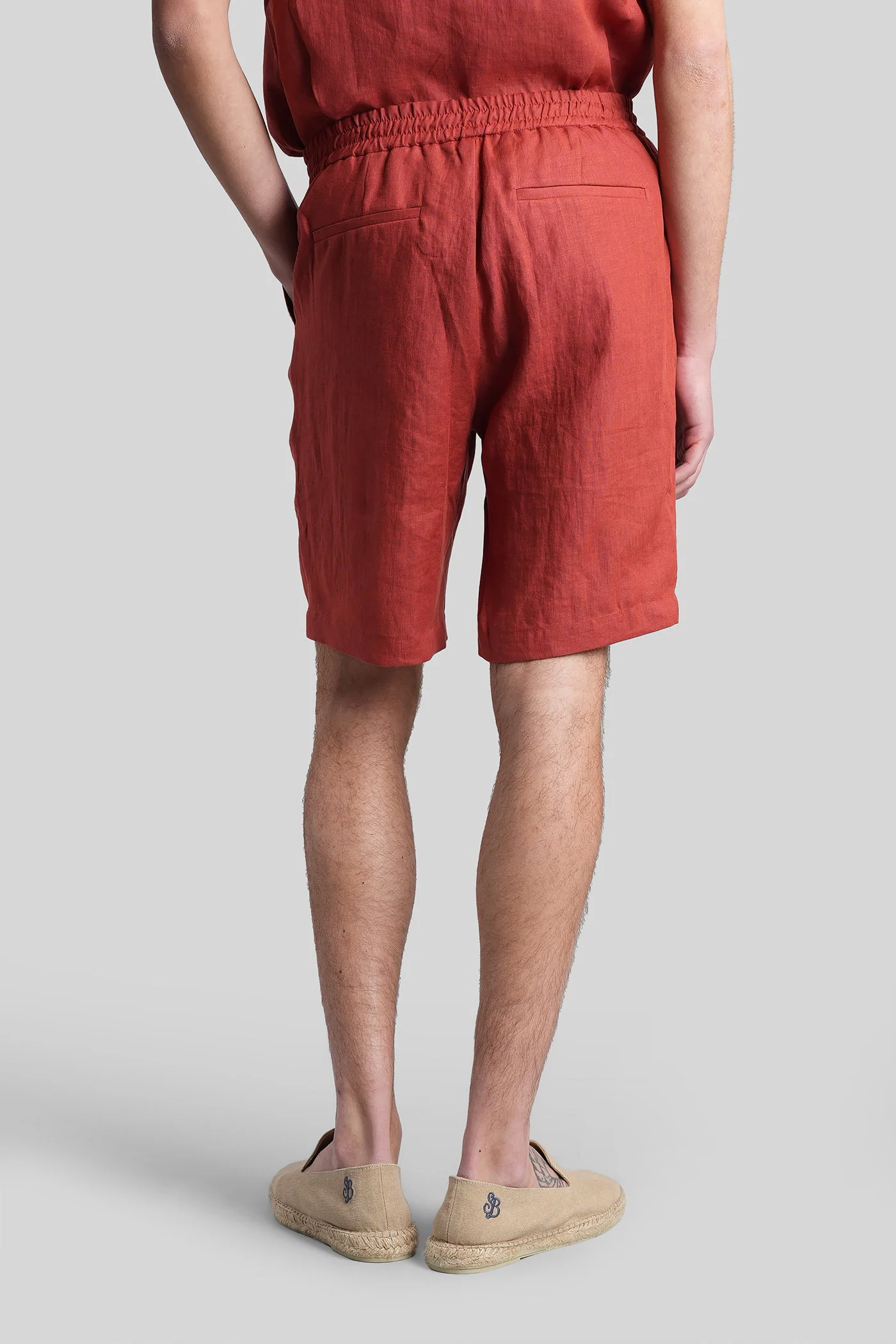 Shorts in Rust linen - Image 3