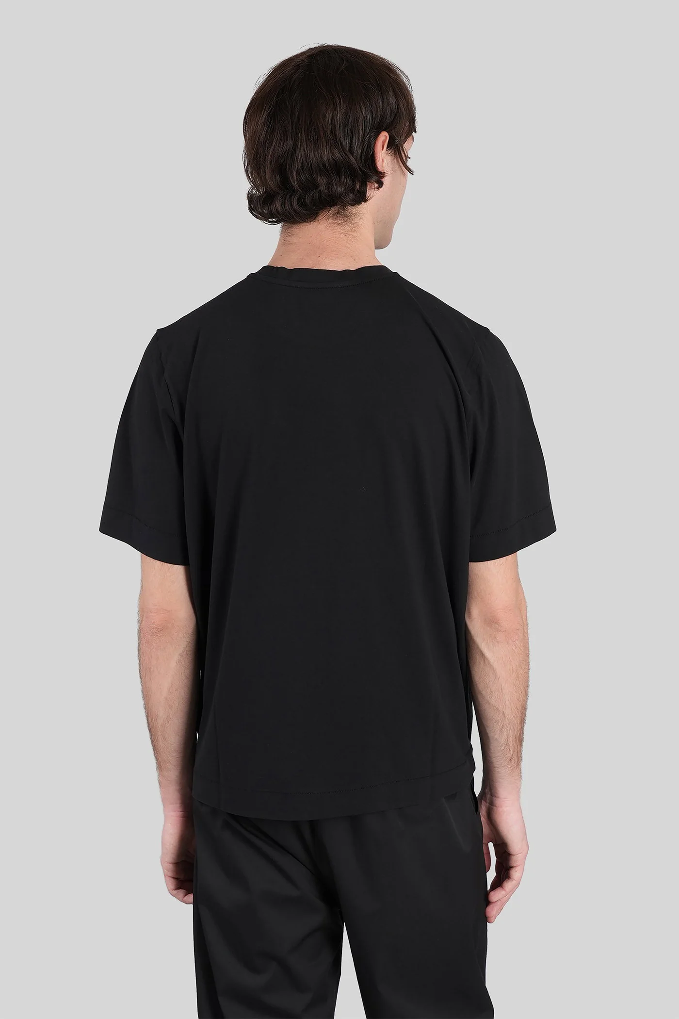T-Shirt in black cotton - Image 3