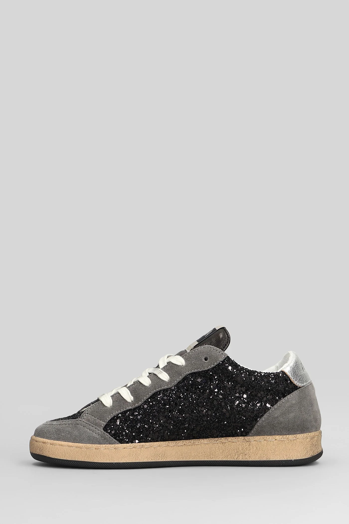 Sneakers in grey glitter - Image 3